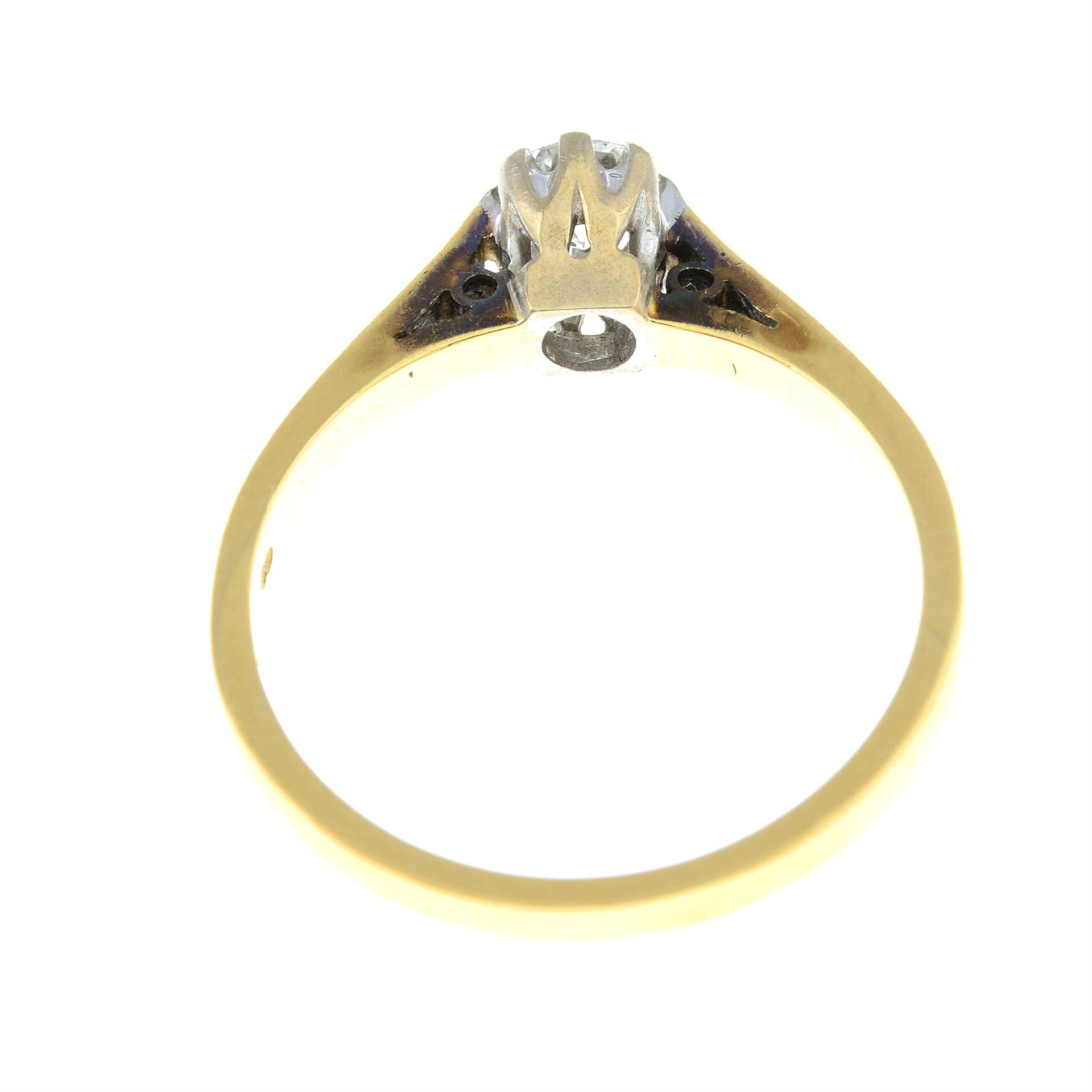 An 18ct gold brilliant-cut diamond single-stone ring. - Image 2 of 2