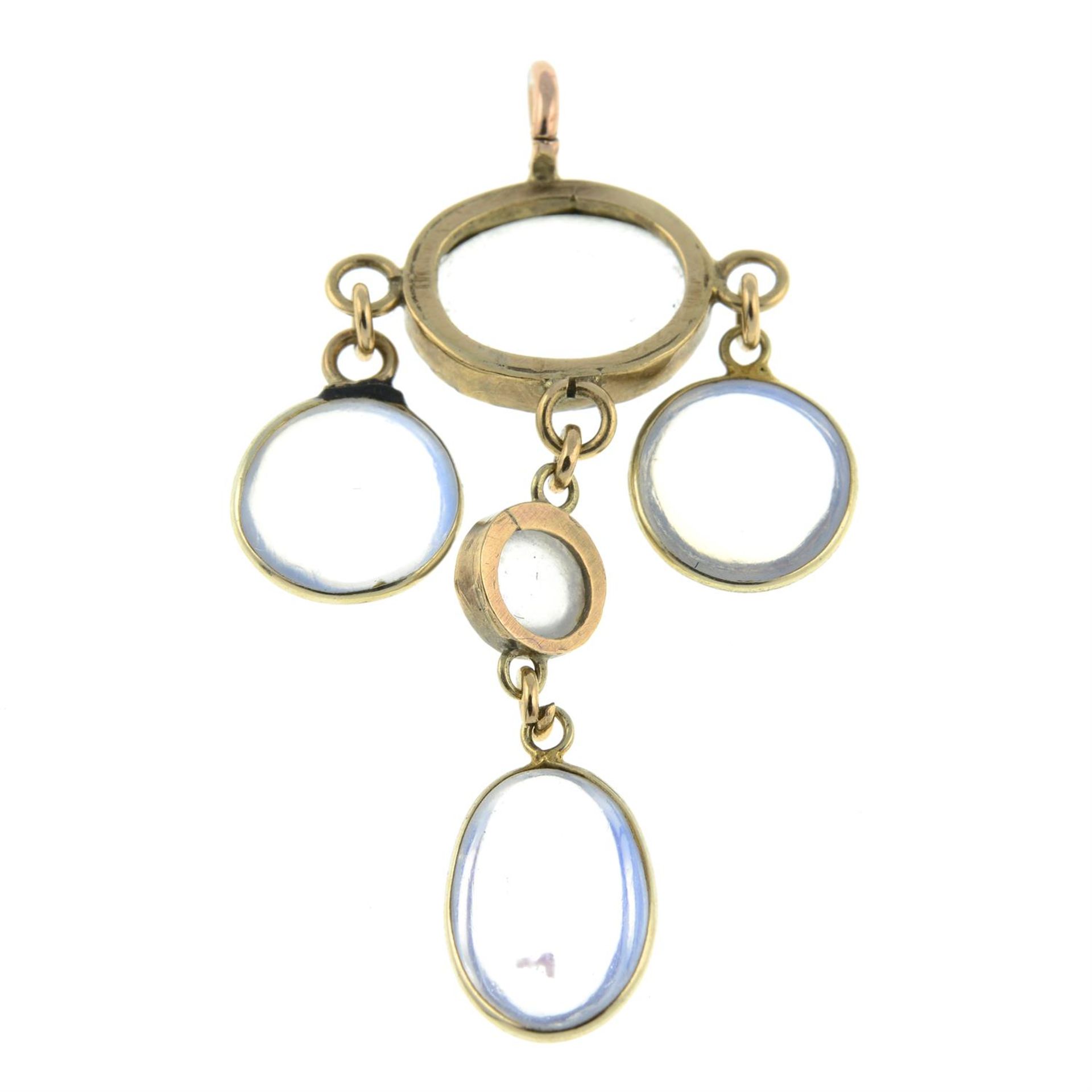A moonstone pendant. - Image 2 of 2