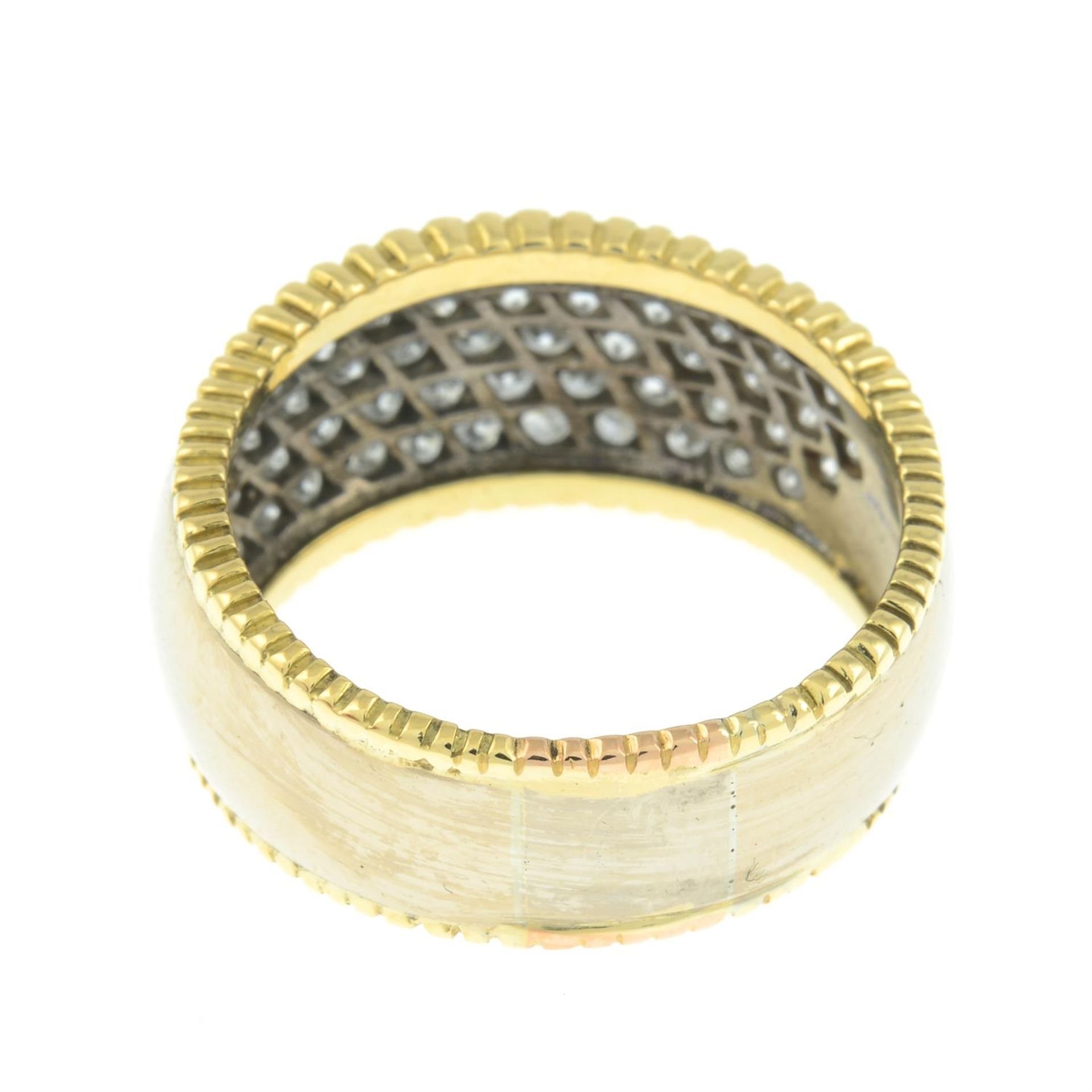 An 18ct gold pavé-set diamond dress ring. - Image 2 of 2