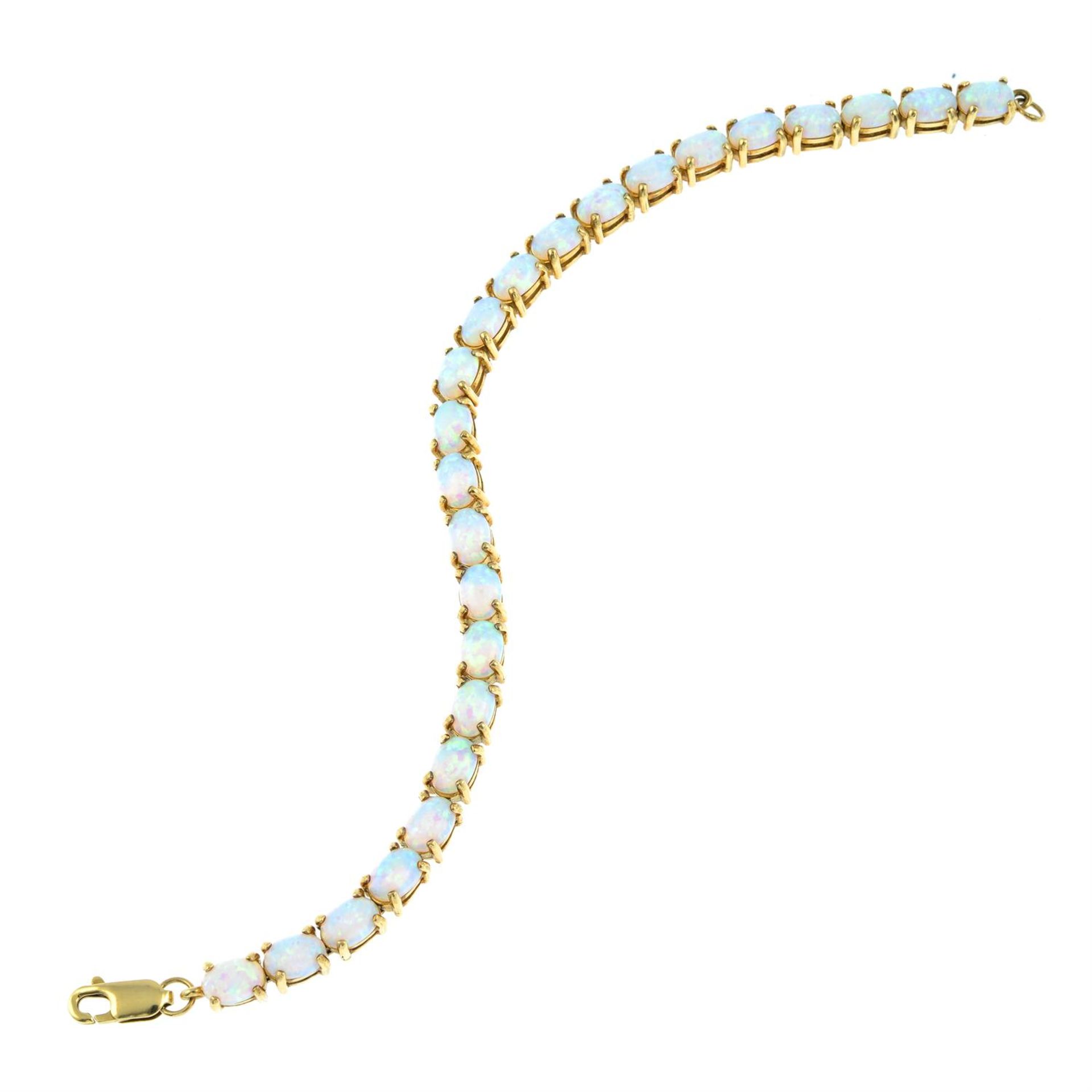 A synthetic opal bracelet. - Image 2 of 3