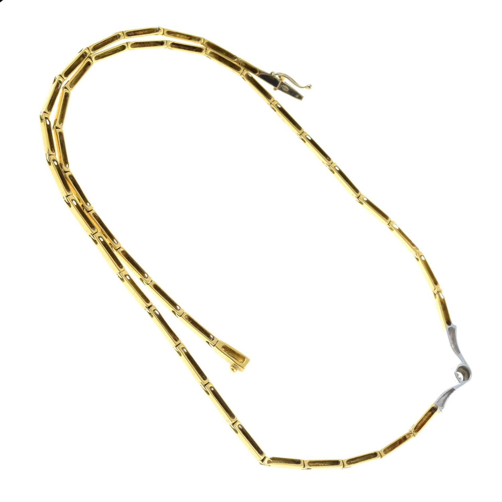 A diamond single-stone necklace, by Damiani. - Image 2 of 2
