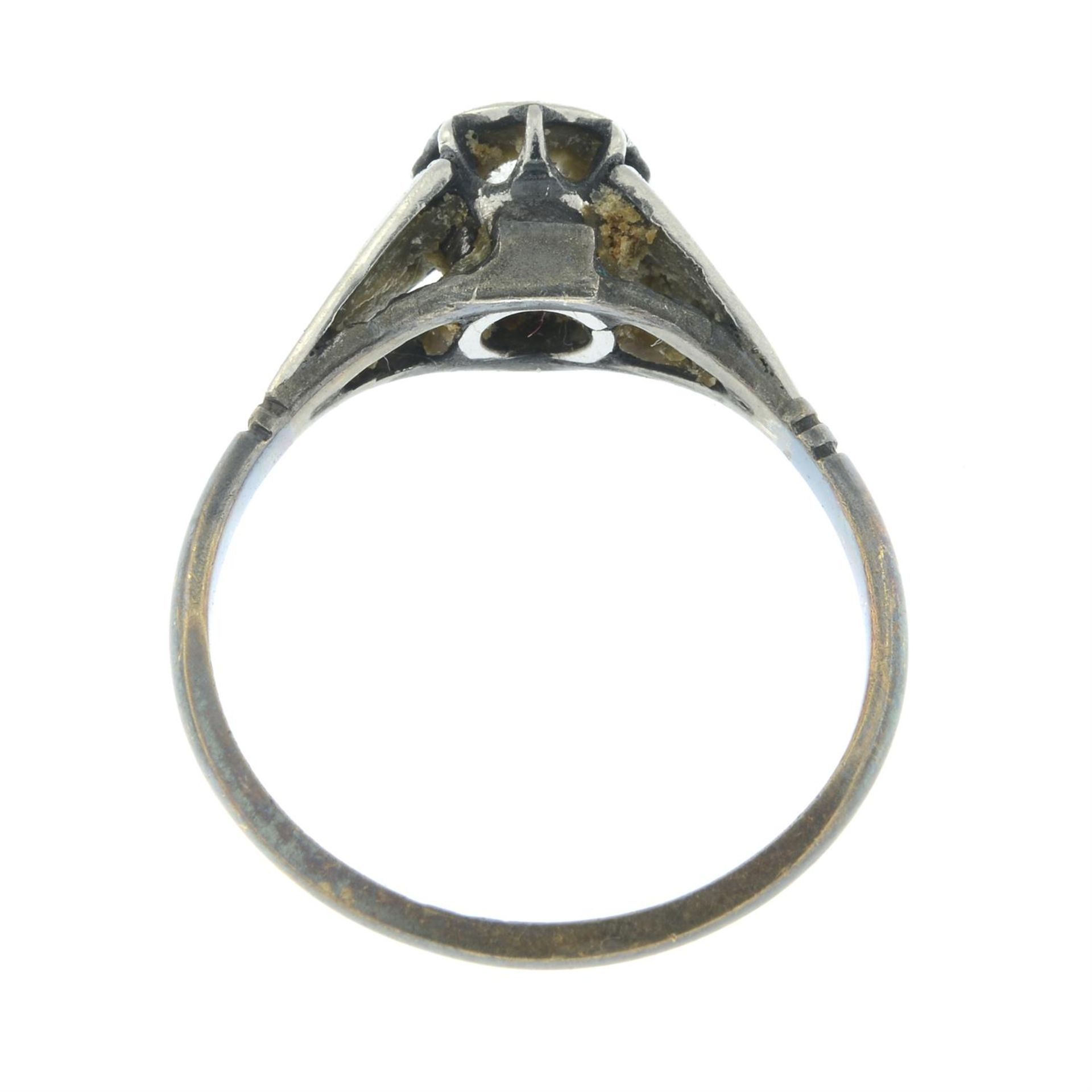 A mid 20th century 18ct gold old-cut diamond single-stone ring. - Image 2 of 2