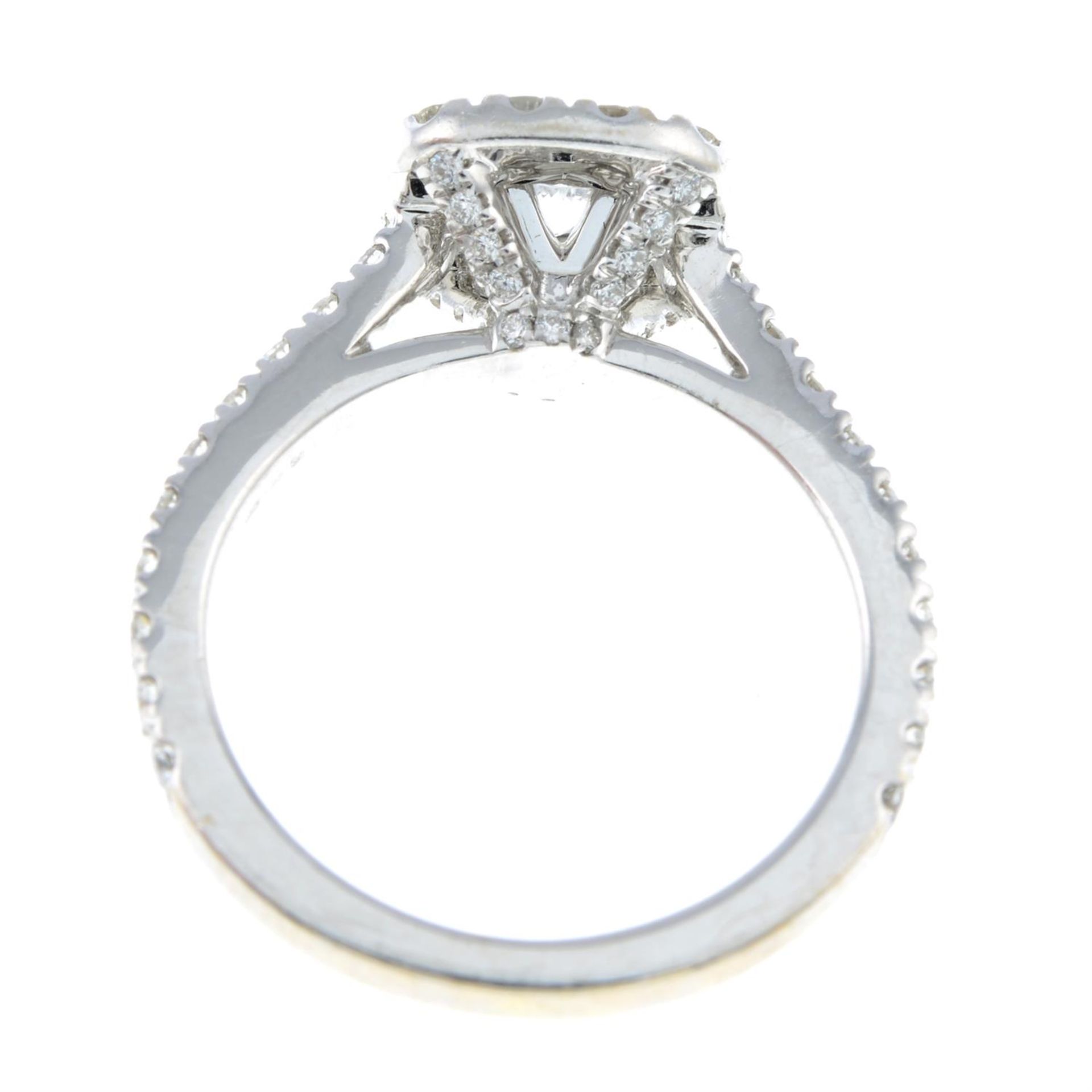 A 14ct gold diamond cluster ring. - Image 2 of 2