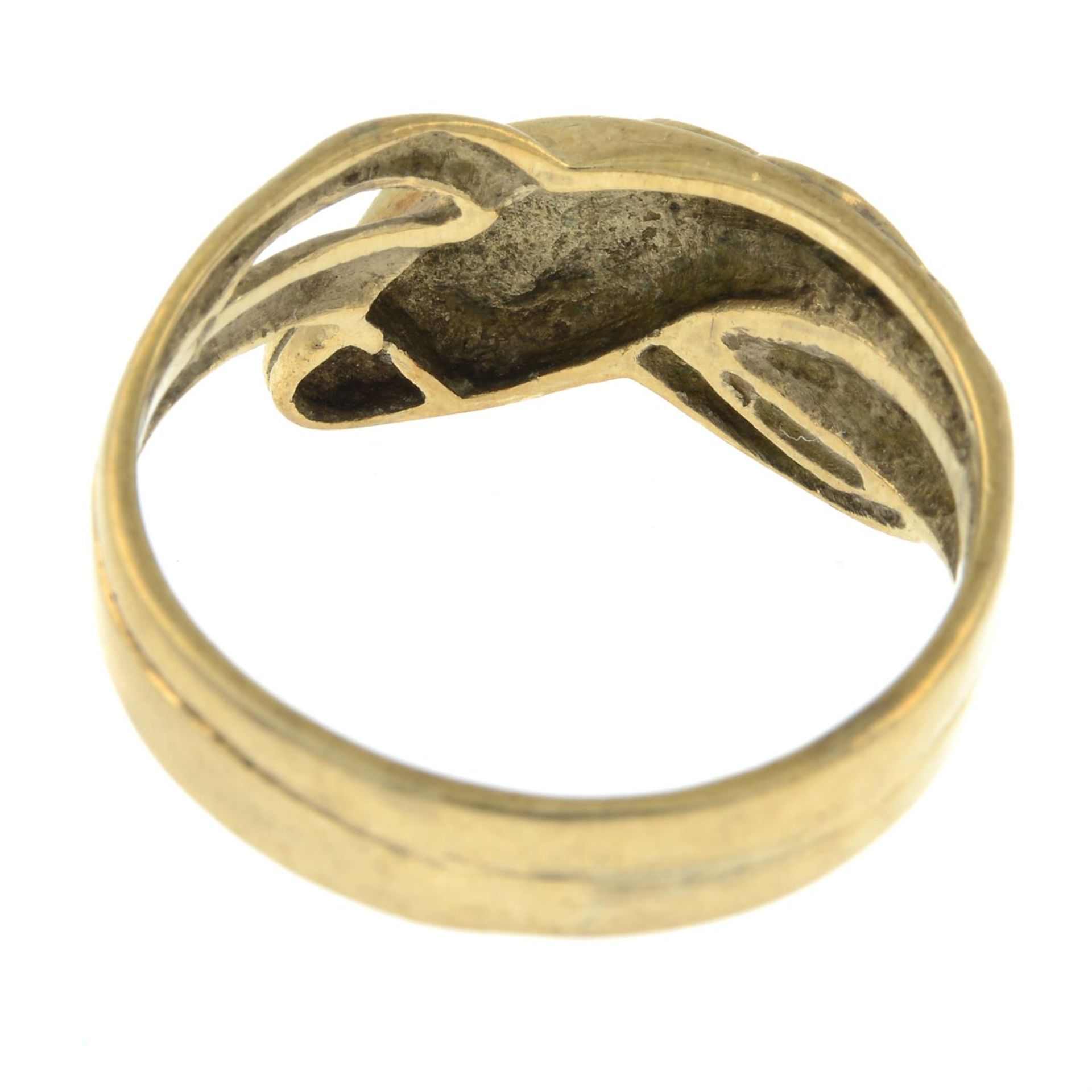 A 9ct gold snake ring. - Image 2 of 2