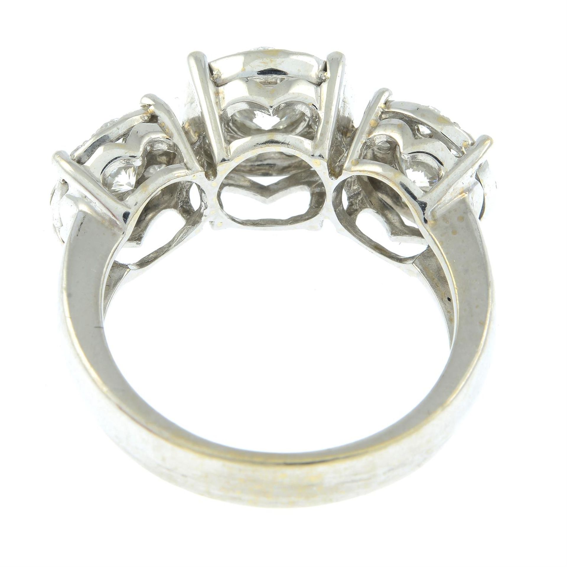 A brilliant-cut diamond dress ring. - Image 2 of 2