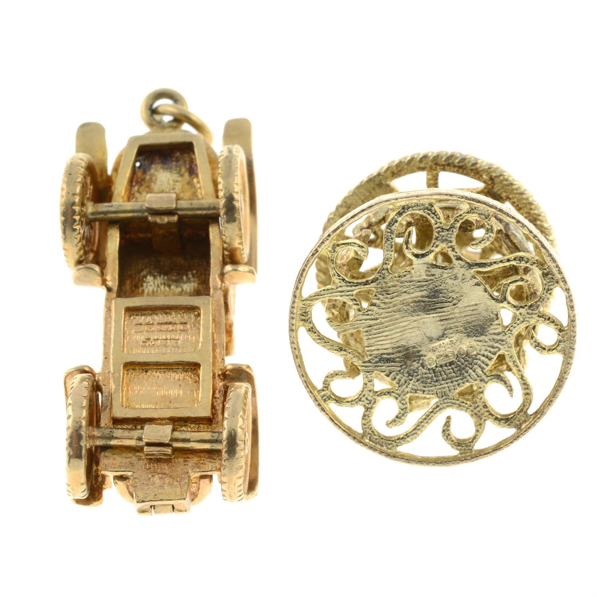 Two 9ct gold charms. - Image 2 of 2