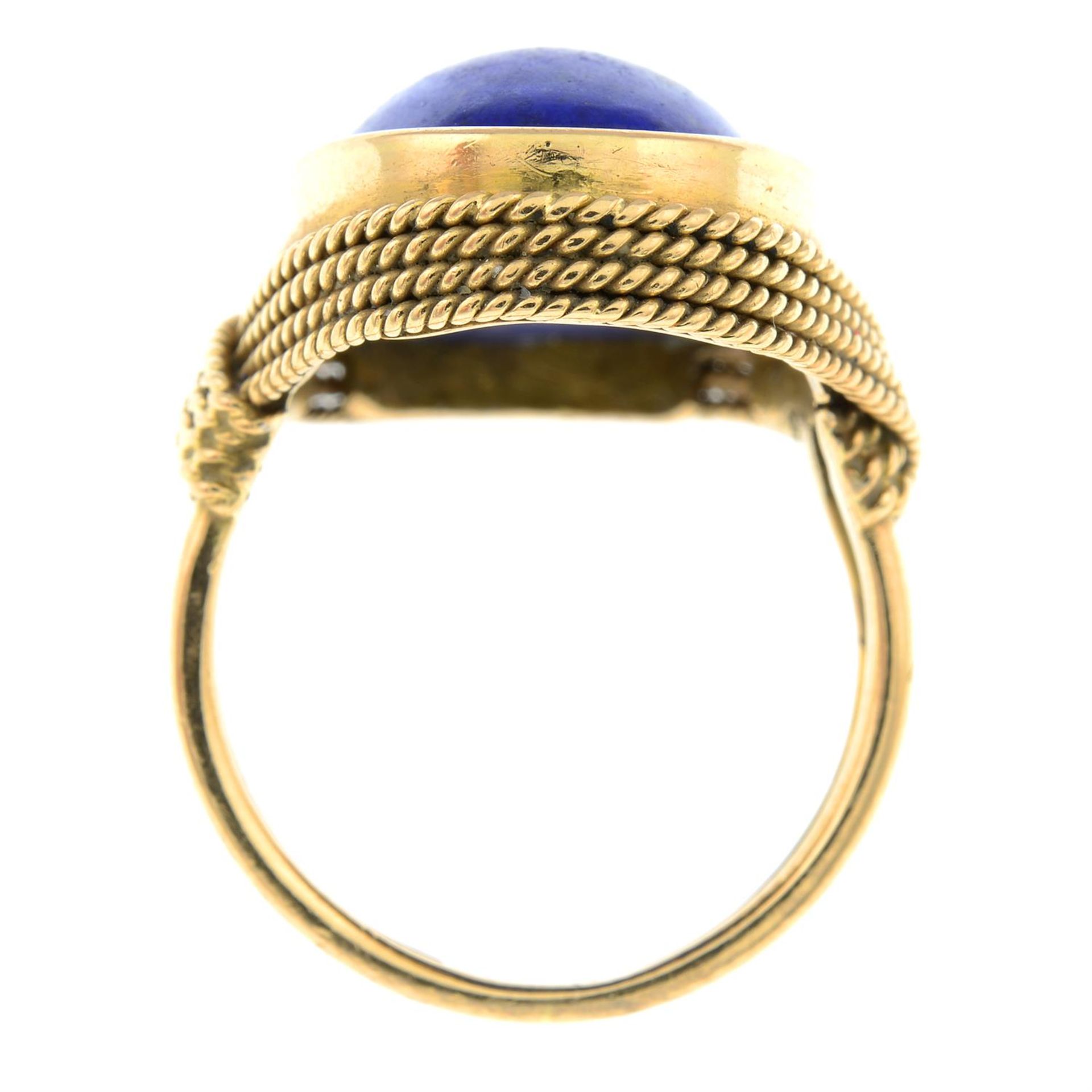 A lapis lazuli dress ring. - Image 2 of 2