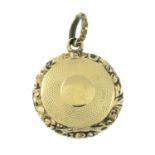 A late Victorian locket pendant.