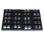 Twenty pairs of cufflinks, most by P.D. Man.