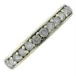 A diamond full eternity ring.