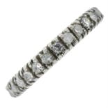 A diamond full eternity ring.