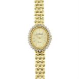 An 18ct gold brilliant-cut diamond watch, by J.J. Rudell.
