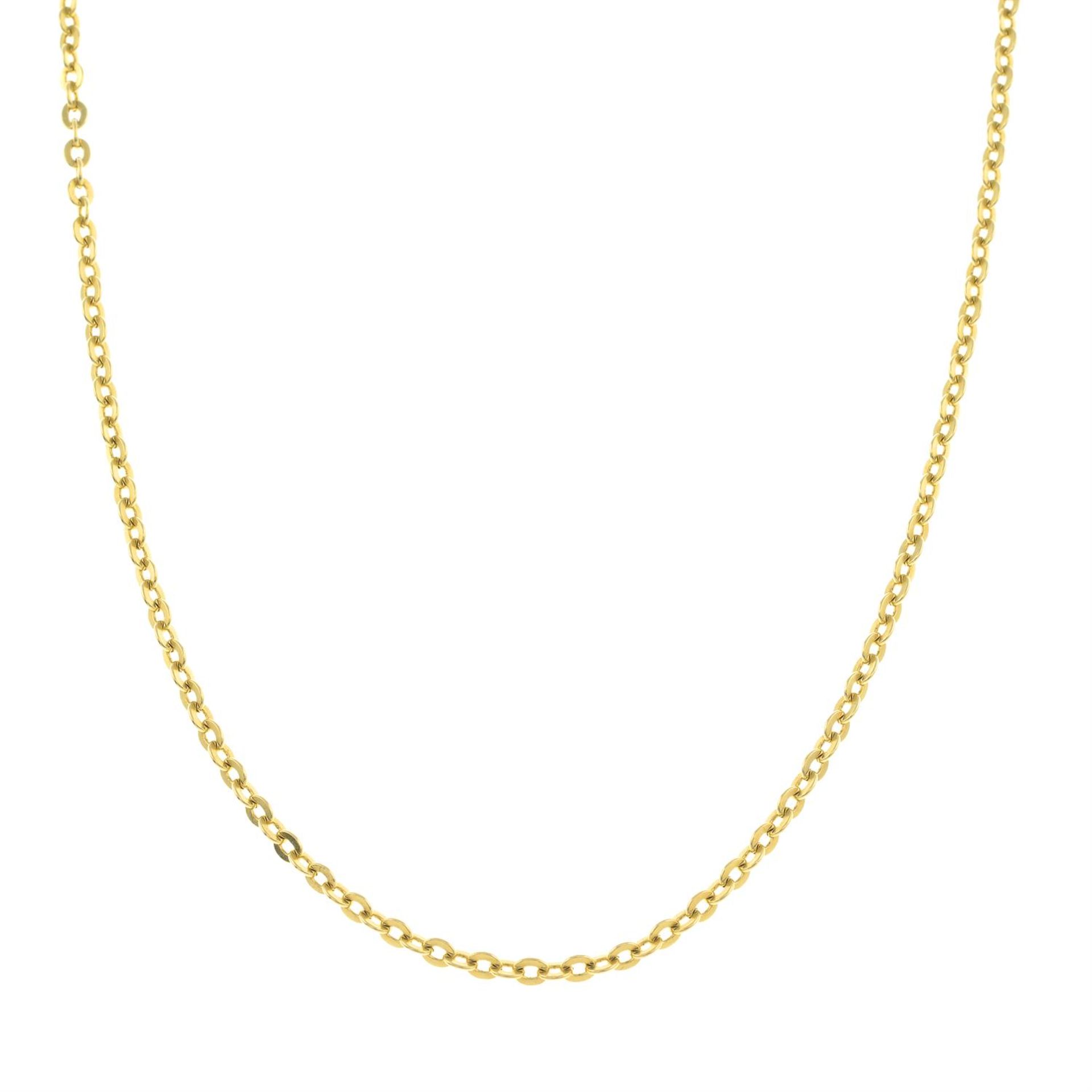 A trace-link necklace.