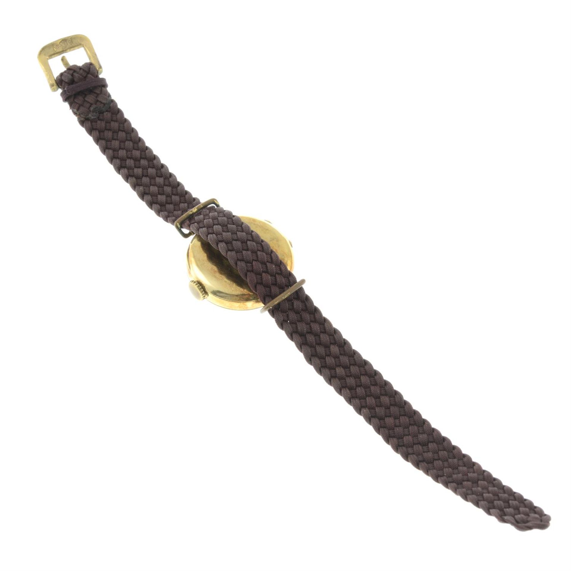 A wristwatch, with woven strap. - Image 2 of 2