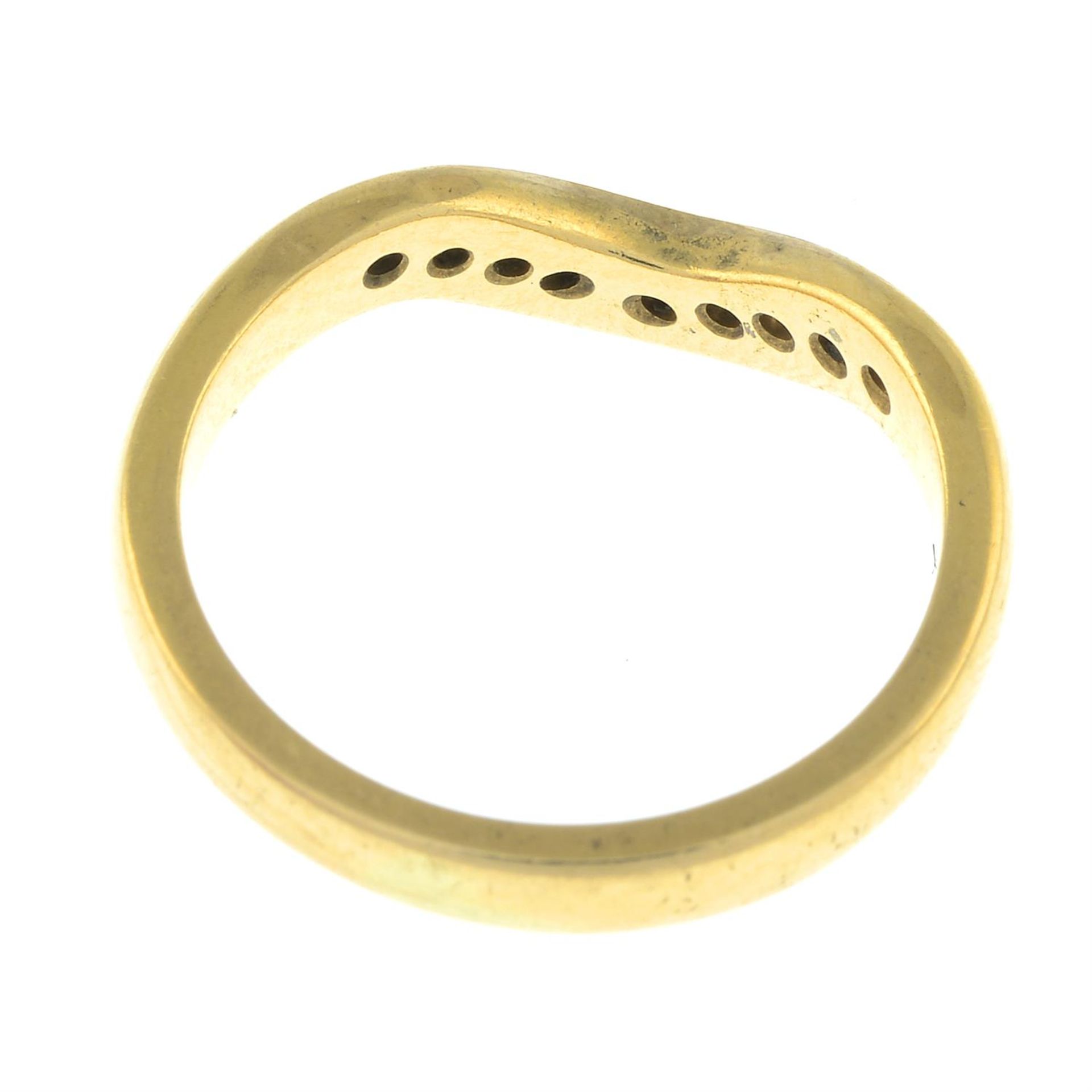 An 18ct gold brilliant-cut diamond chevron ring. - Image 2 of 2