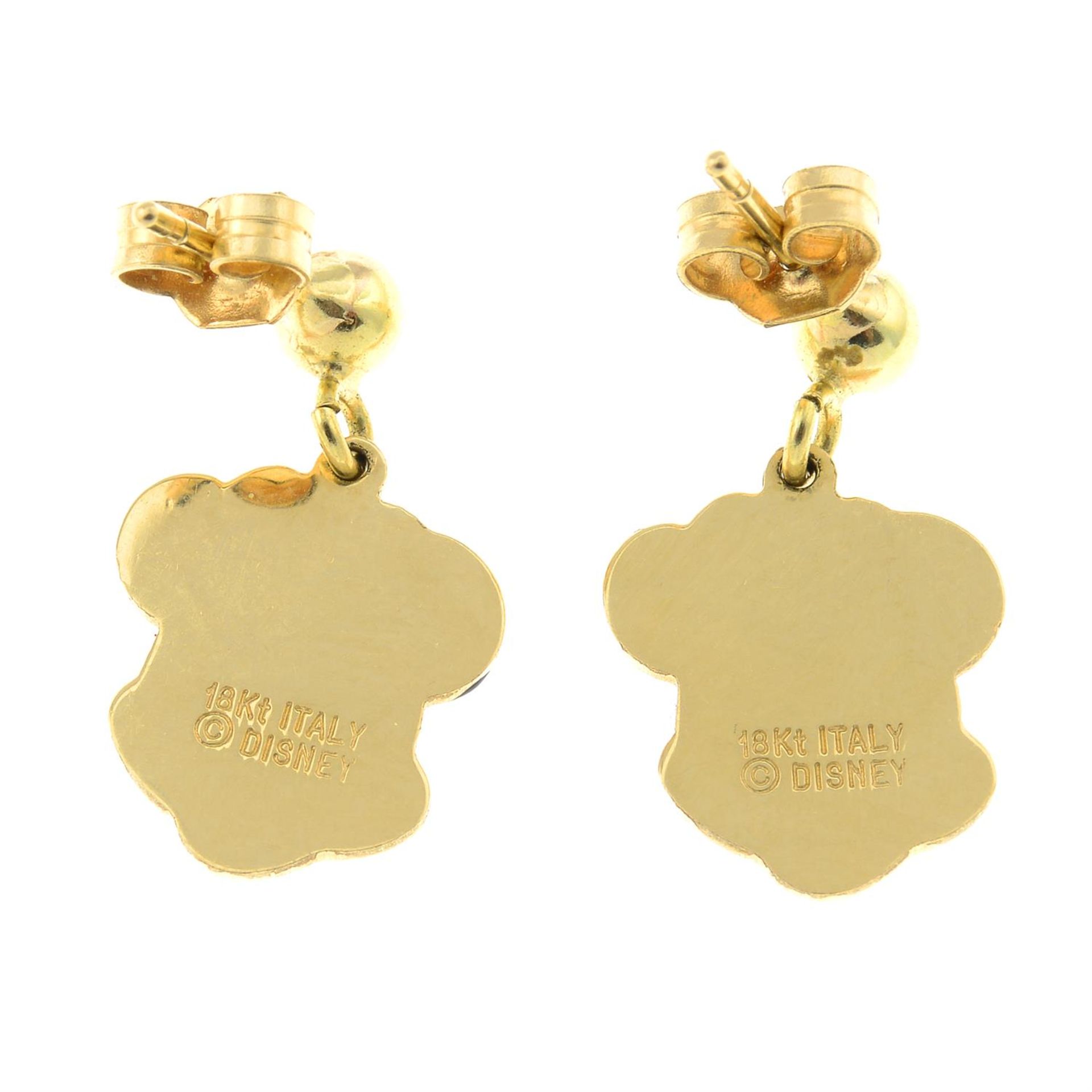 A pair of Minnie Mouse enamel earrings, by Disney - Image 2 of 2