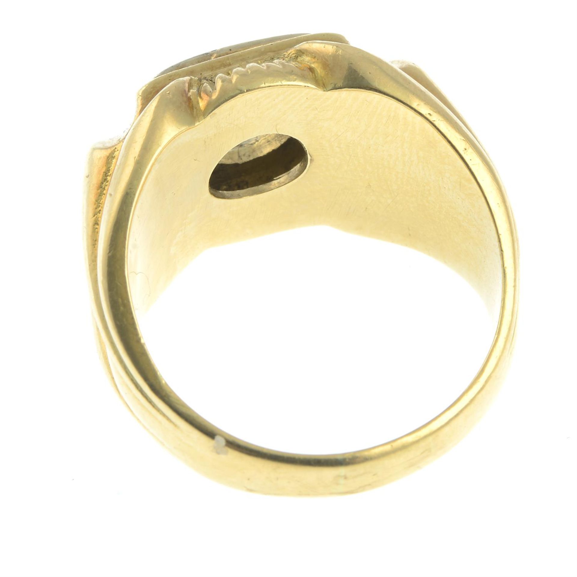 A 1960s 18ct gold single-stone ring mount, by Kutchinsky. - Bild 2 aus 2