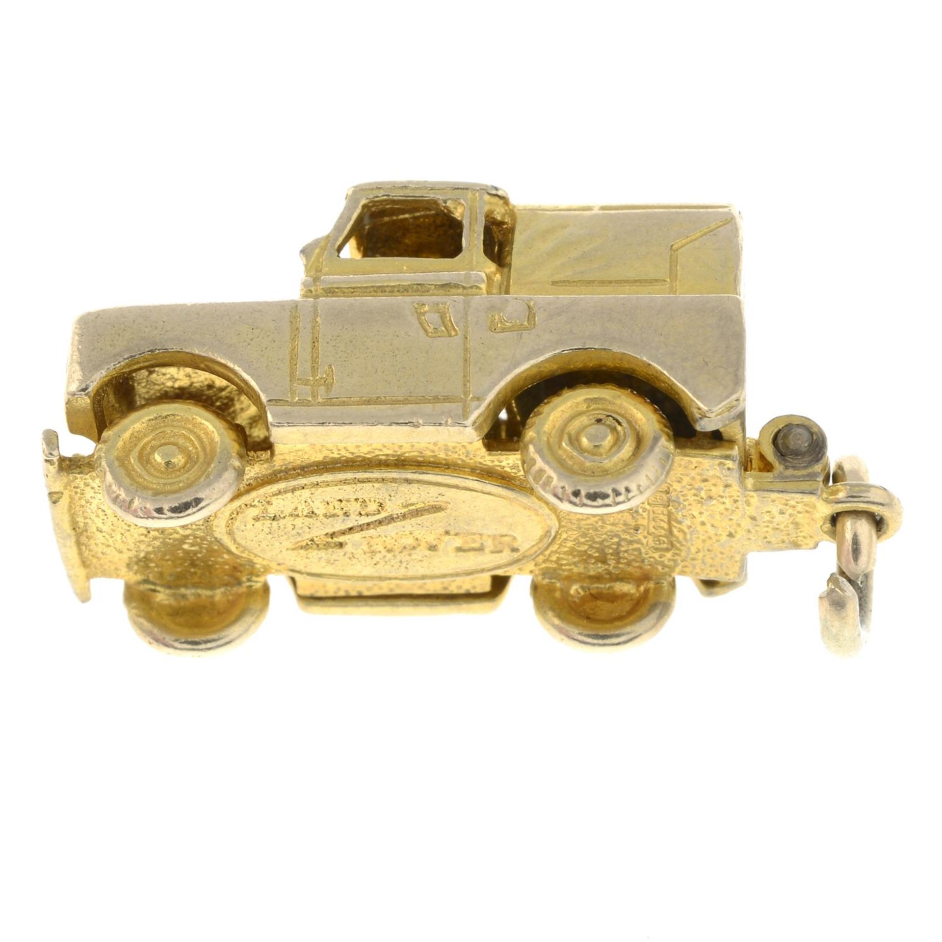 A 1960s 9ct gold Land Rover Series IIA charm. - Image 2 of 2
