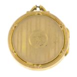 An early 20th century 9ct gold monogram locket pendant.