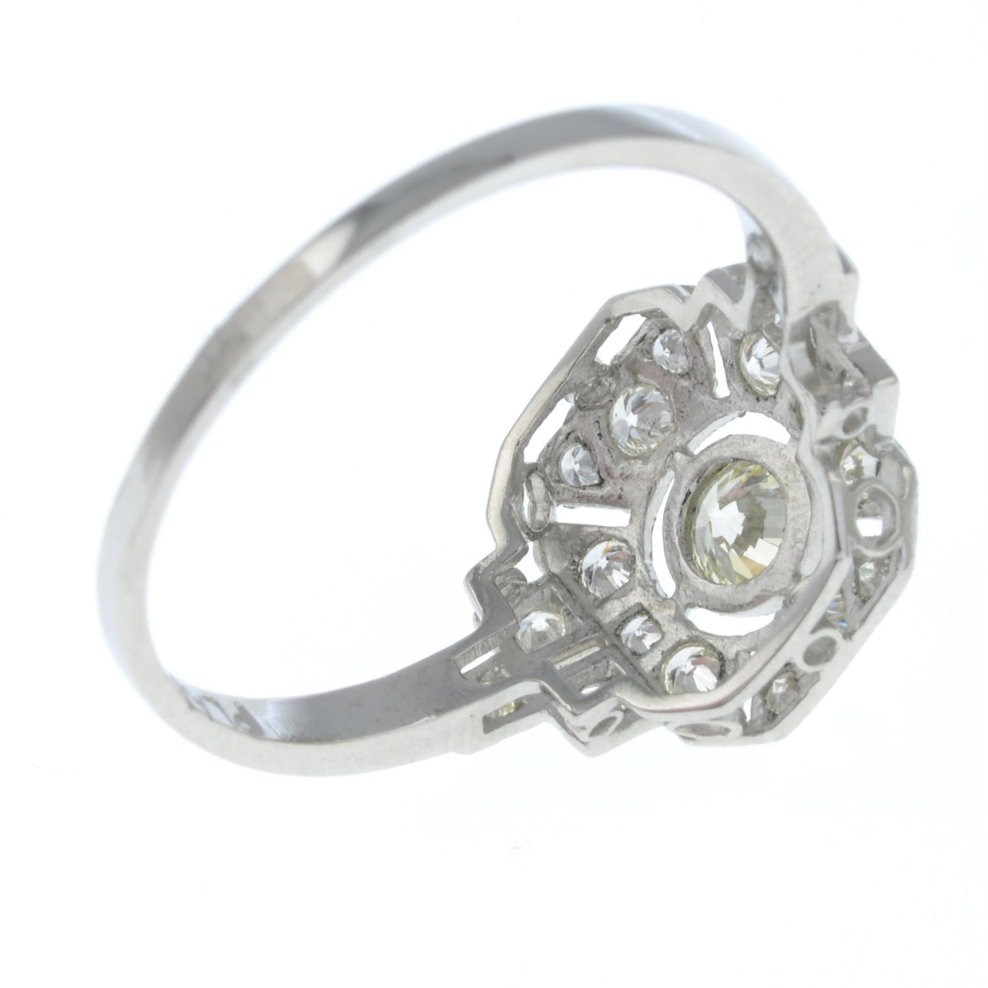 A brilliant-cut diamond openwork geometric dress ring. - Image 2 of 2