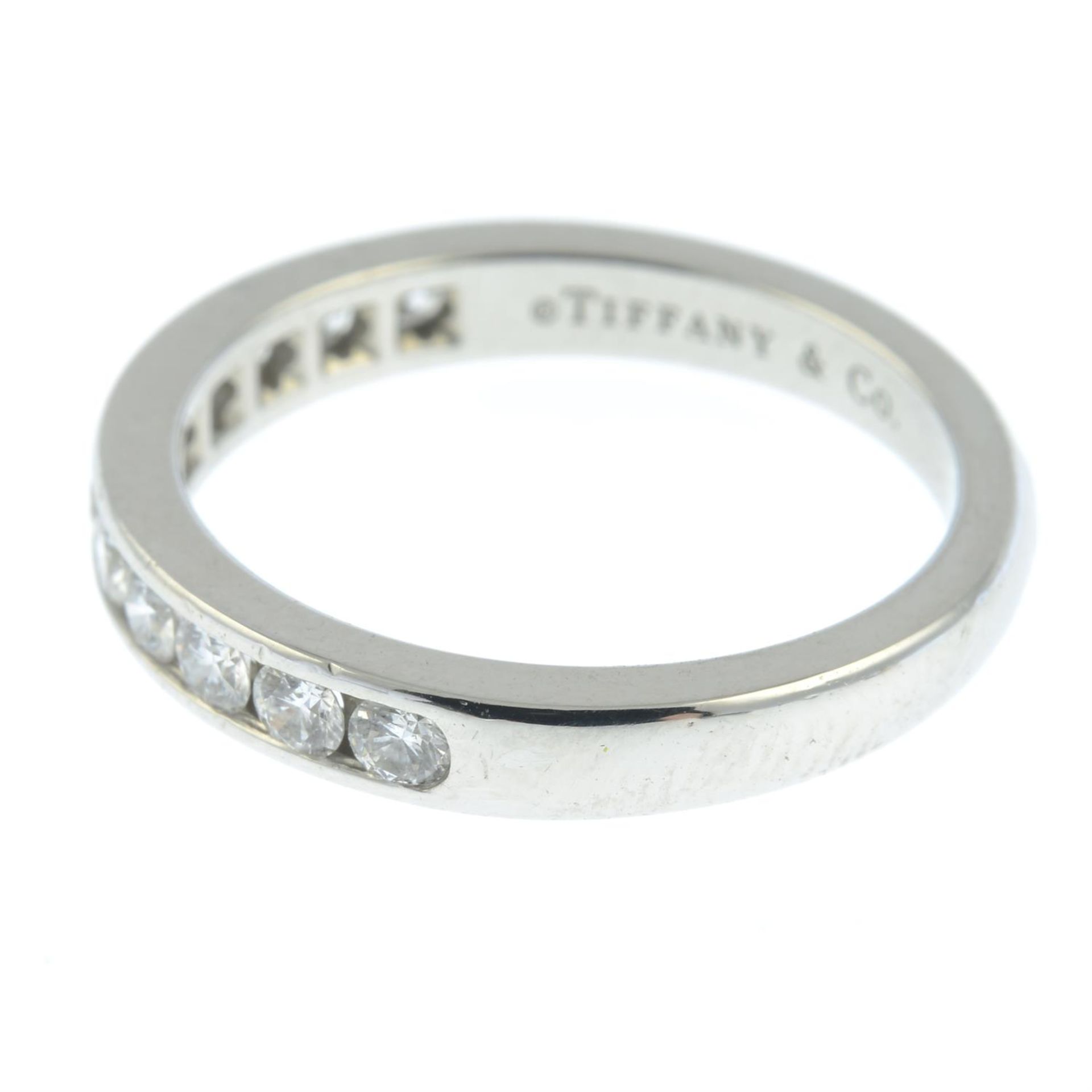 A platinum brilliant-cut diamond half eternity ring, by Tiffany & Co. - Image 3 of 5