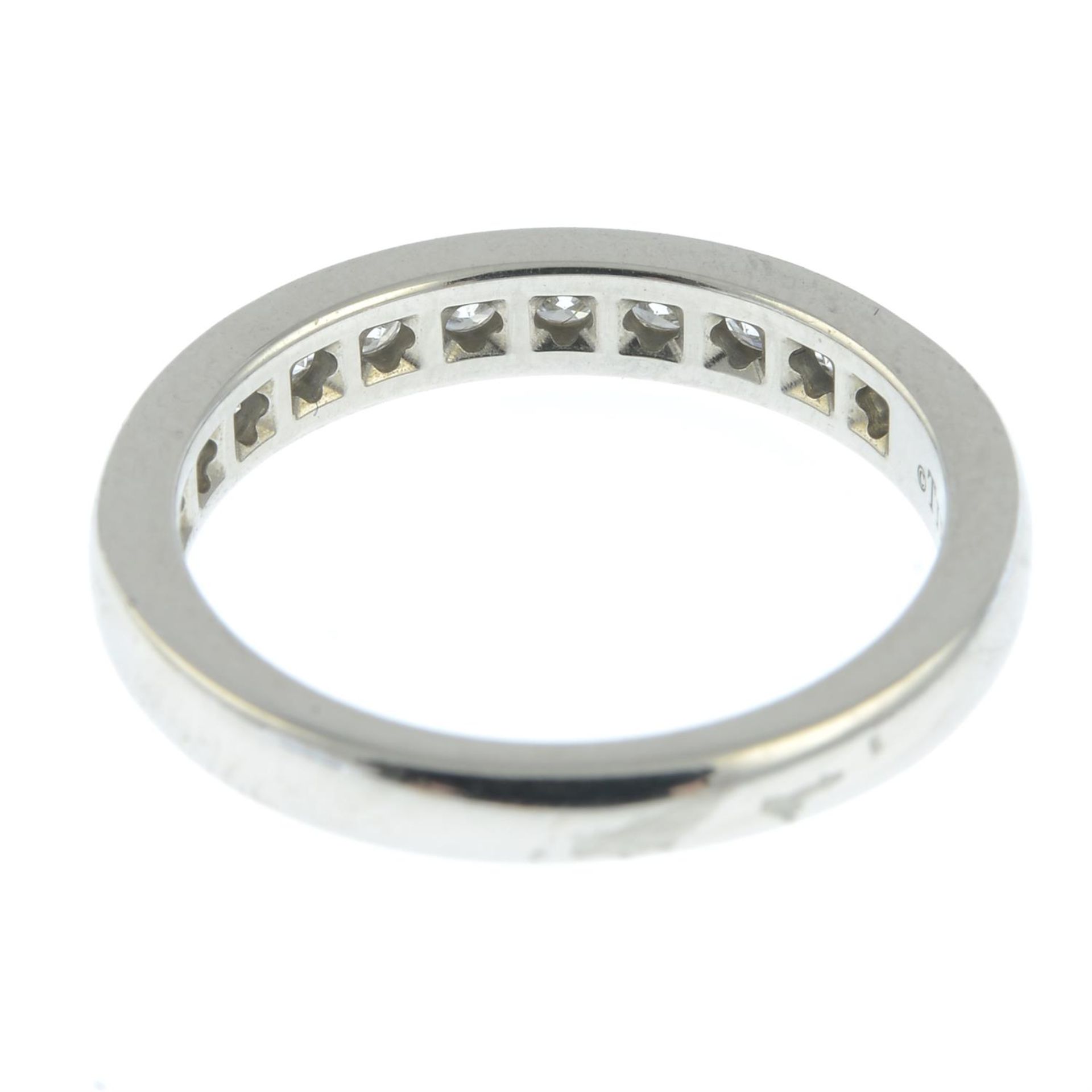 A platinum brilliant-cut diamond half eternity ring, by Tiffany & Co. - Image 4 of 5