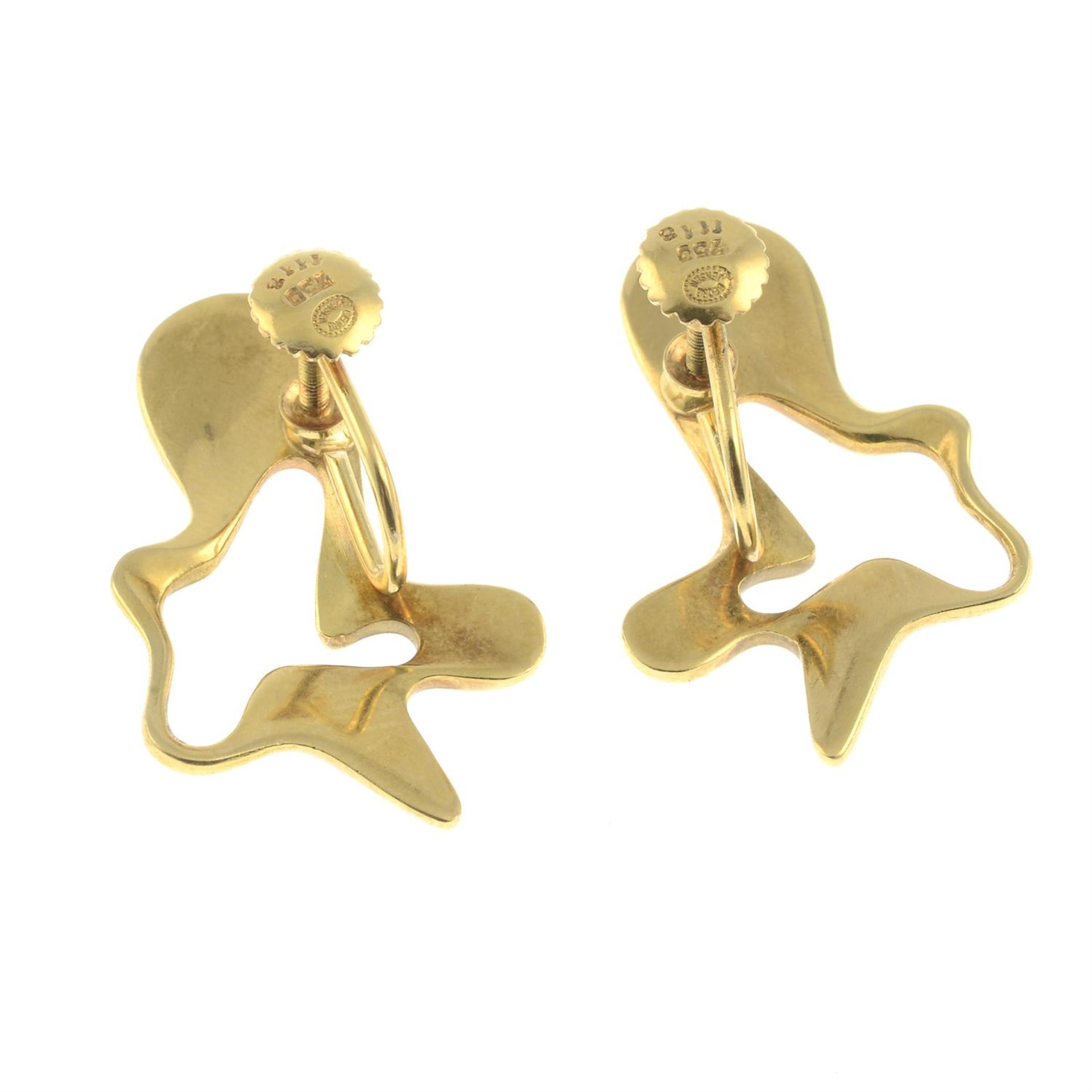 A pair of 'Splash' earrings, by Henning Koppel for Georg Jensen. - Image 3 of 3
