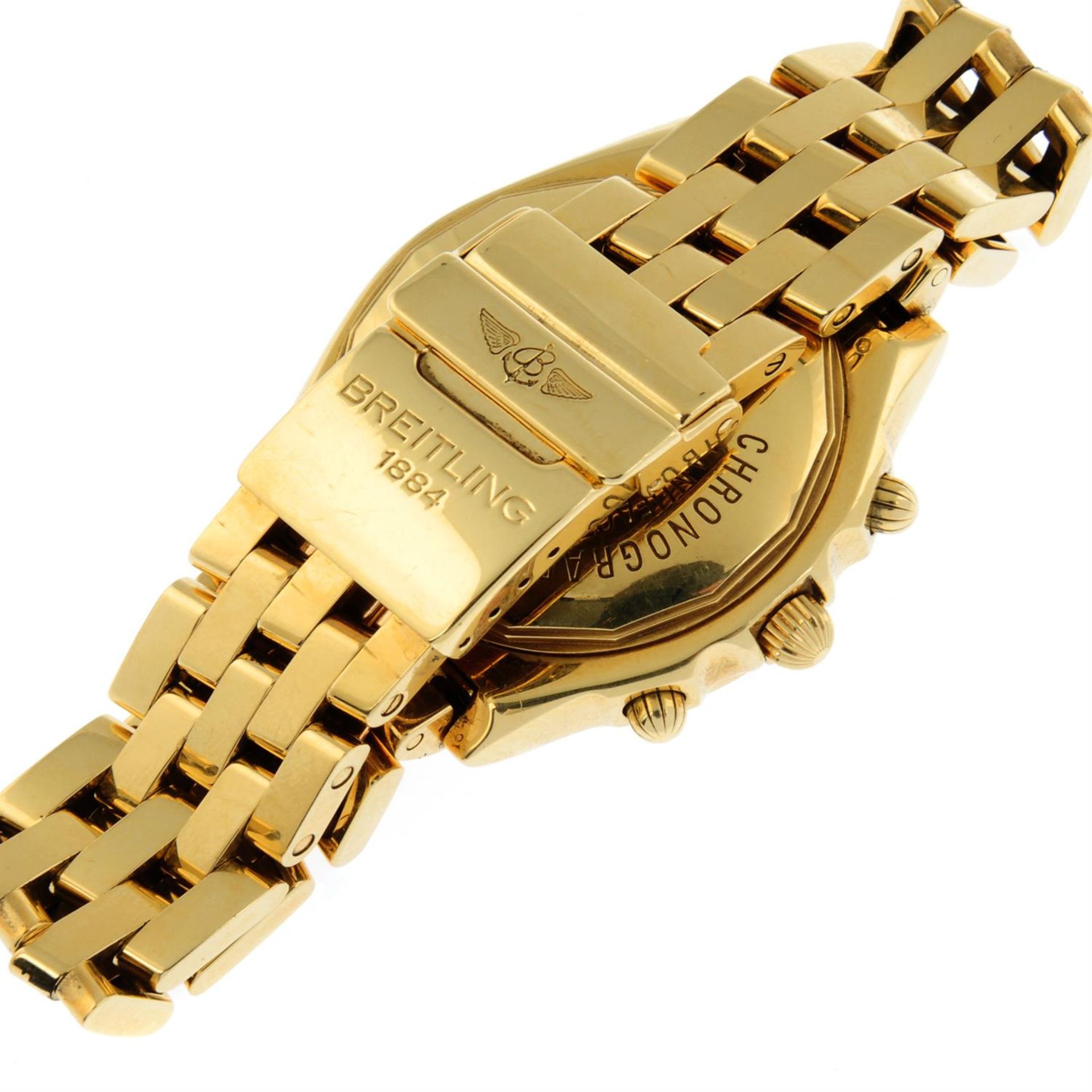 BREITLING - an 18ct yellow gold Chronomat chronograph bracelet watch, 39mm. - Bild 2 aus 7