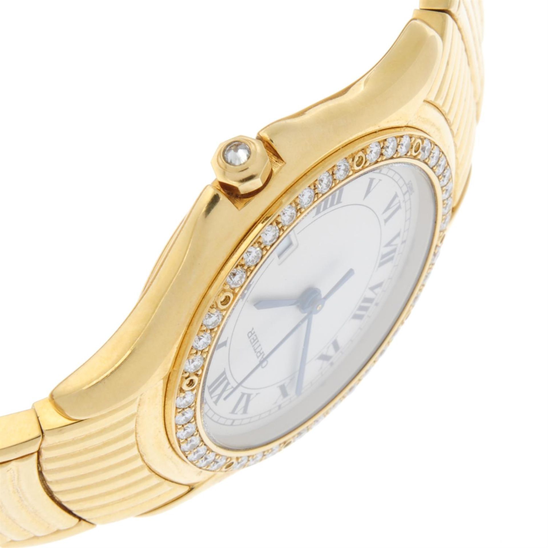 CARTIER - an 18ct yellow gold Cougar bracelet watch, 33mm. - Bild 3 aus 5