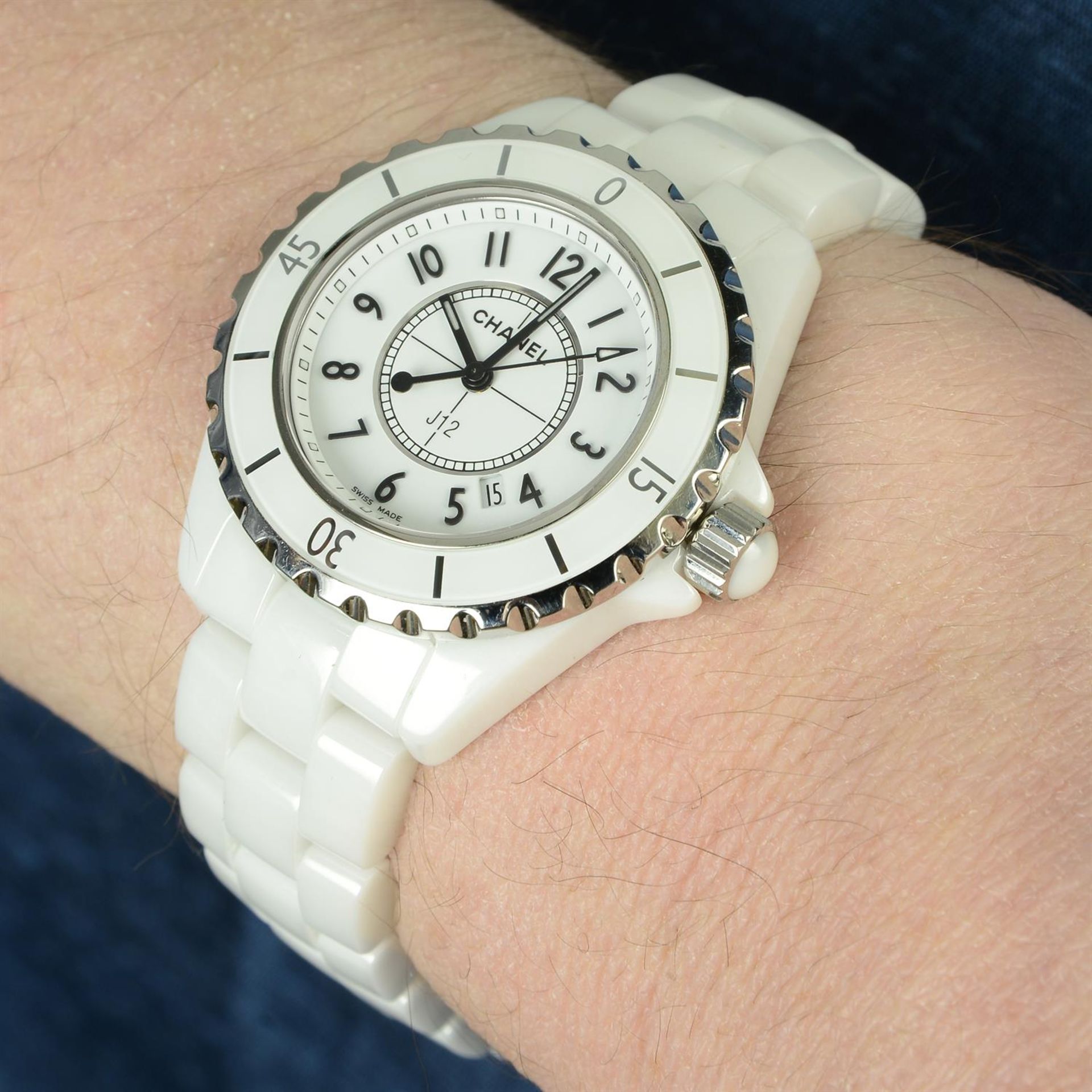 CHANEL - a ceramic J12 bracelet watch, 34mm. - Image 5 of 5