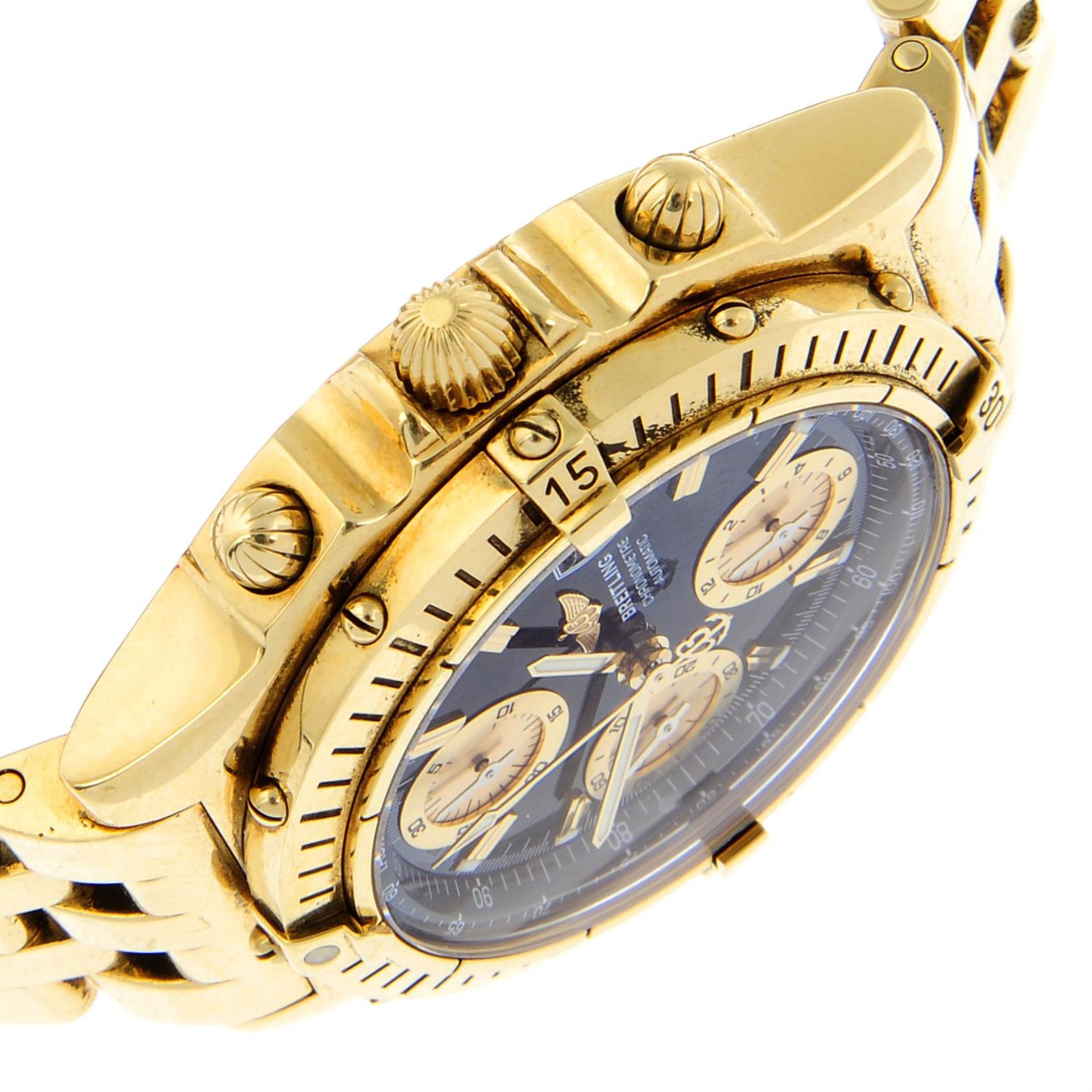 BREITLING - an 18ct yellow gold Chronomat chronograph bracelet watch, 39mm. - Bild 3 aus 7