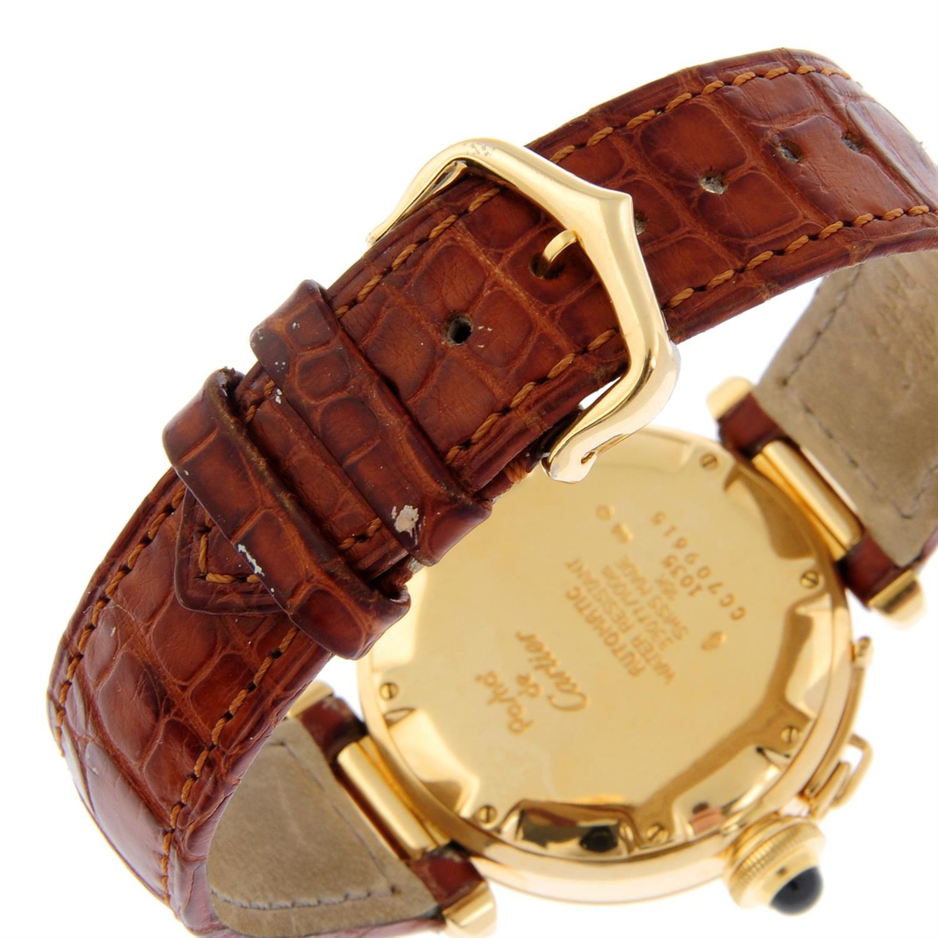 CARTIER - an 18ct yellow gold Pasha wrist watch, 35mm. - Image 2 of 6