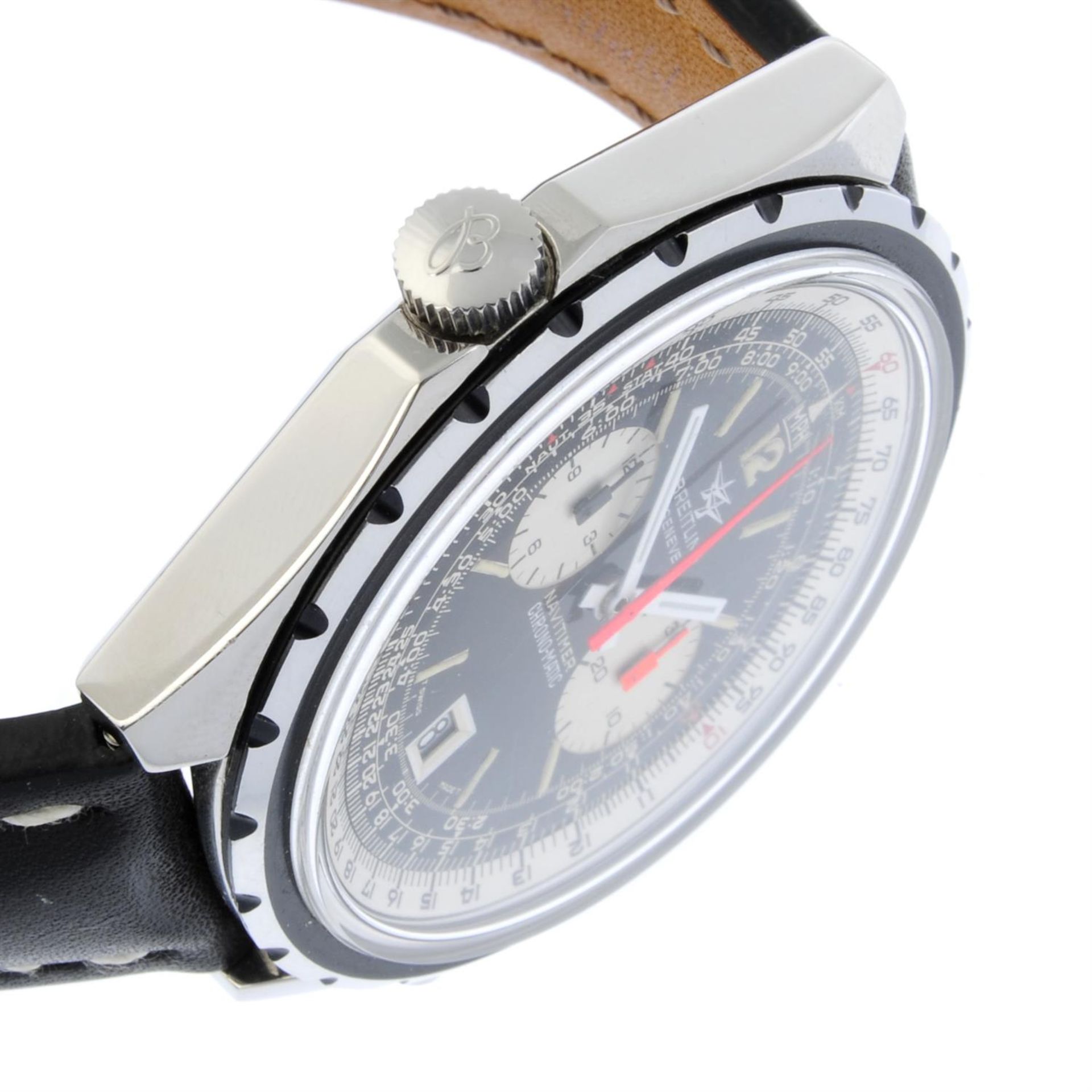 BREITLING - a stainless steel Navitimer Chrono-Matic chronograph wrist watch, 48mm. - Bild 3 aus 6