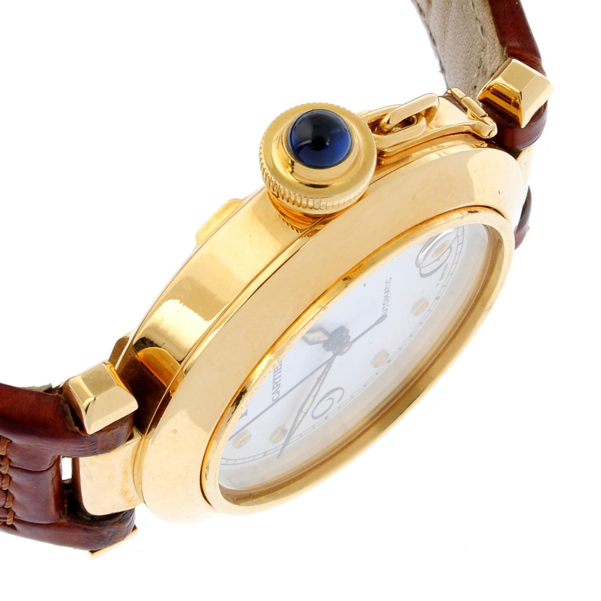 CARTIER - an 18ct yellow gold Pasha wrist watch, 35mm. - Image 3 of 6