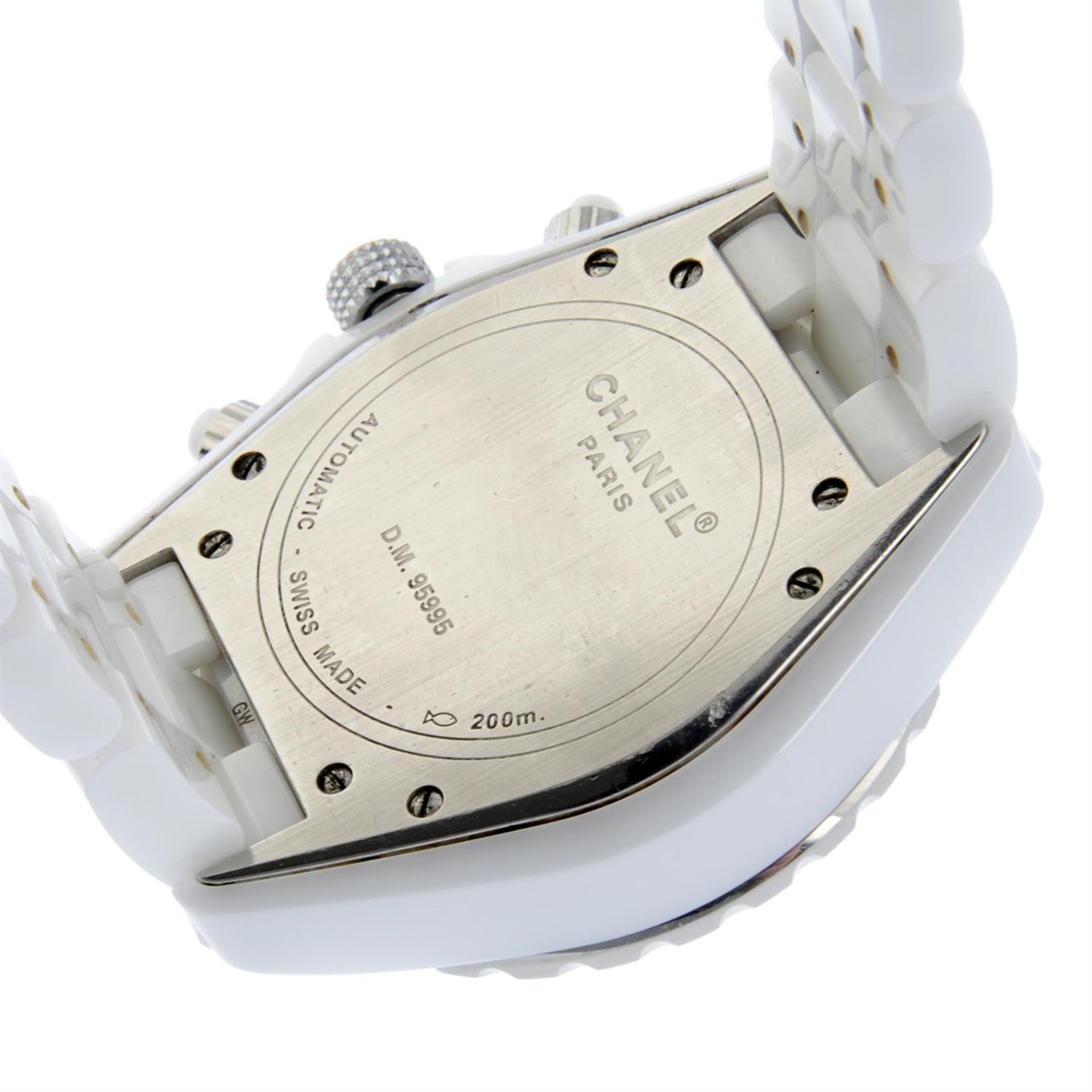 CHANEL - a ceramic J12 chronograph bracelet watch, 41mm. - Bild 4 aus 5
