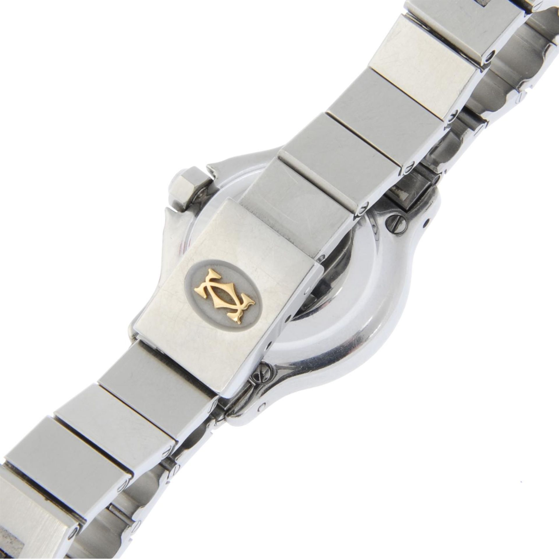 CARTIER - a bi-metal Santos Octagon bracelet watch, 24mm. - Image 2 of 5