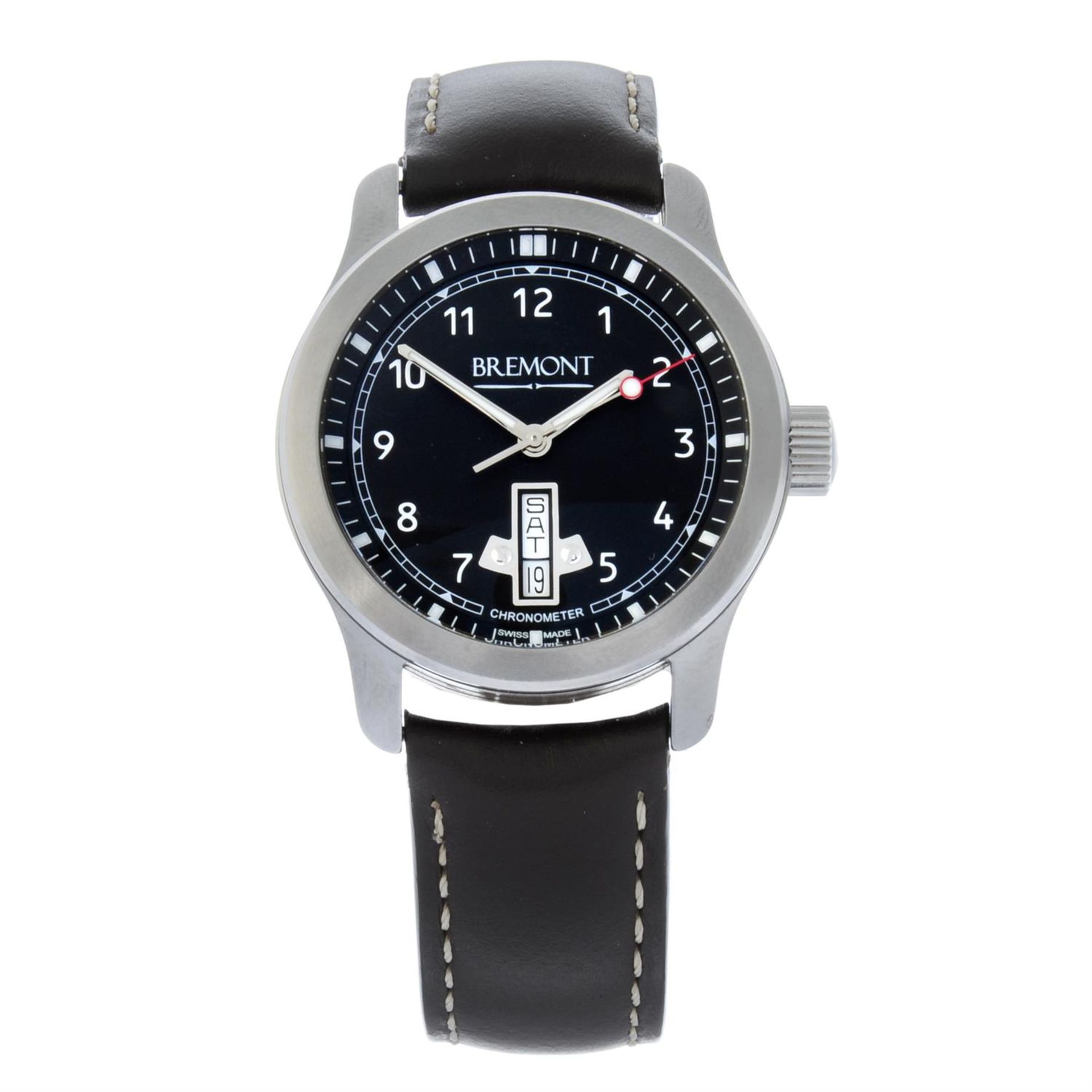BREMONT - a stainless steel BCF1 wrist watch, 39mm.