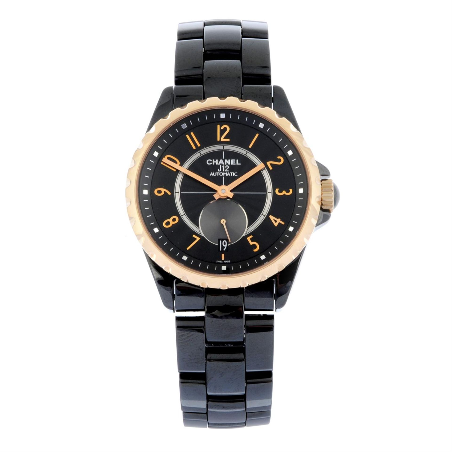 CHANEL - a ceramic J12 bracelet watch, 36mm.