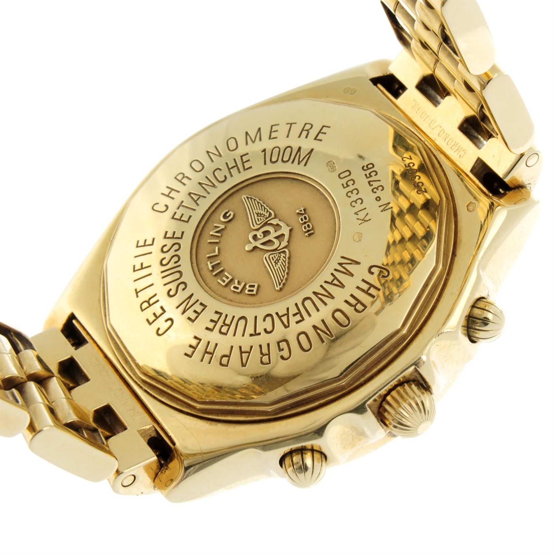 BREITLING - an 18ct yellow gold Chronomat chronograph bracelet watch, 39mm. - Bild 5 aus 7