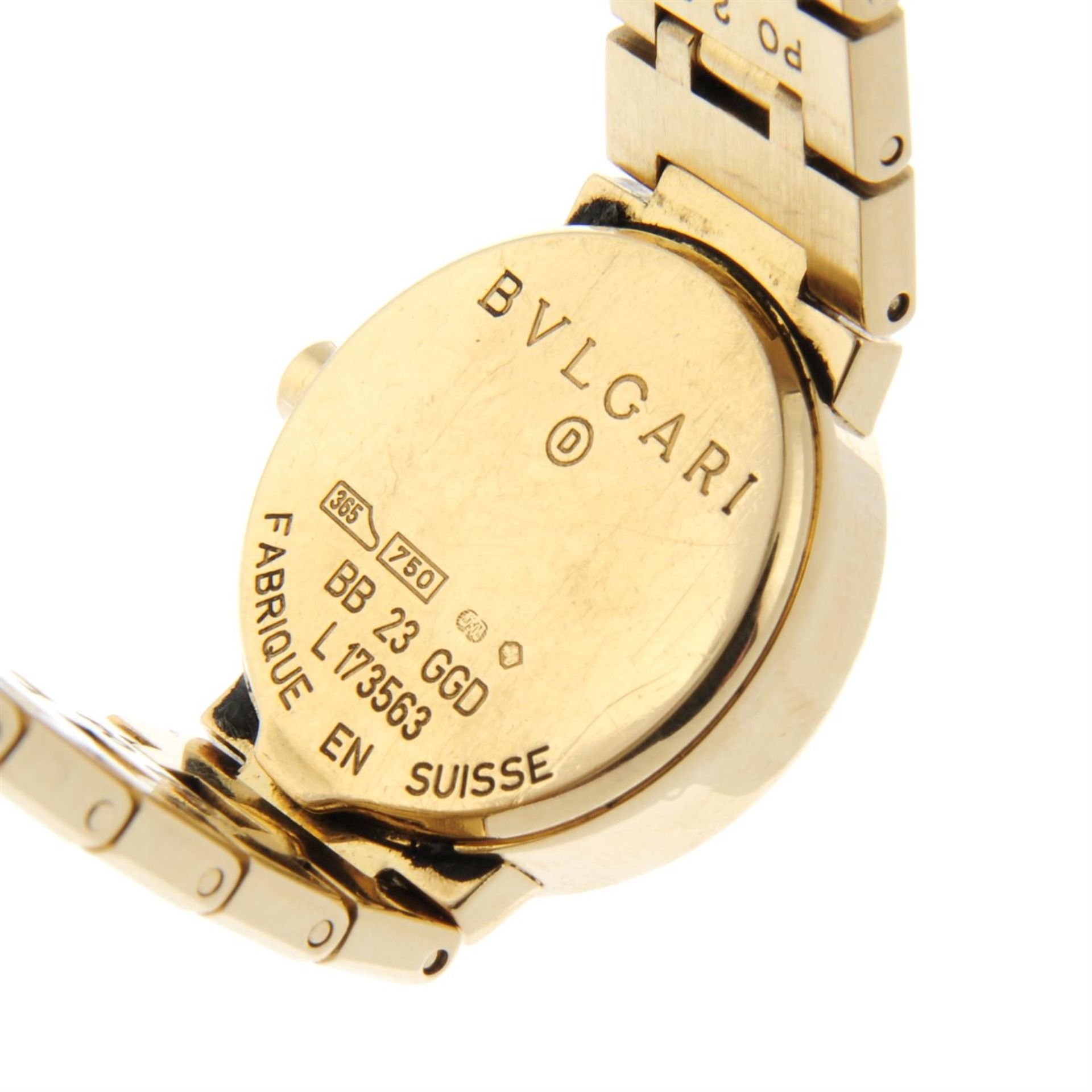 BULGARI - an 18ct yellow gold Bulgari bracelet watch, 23mm. - Image 4 of 4