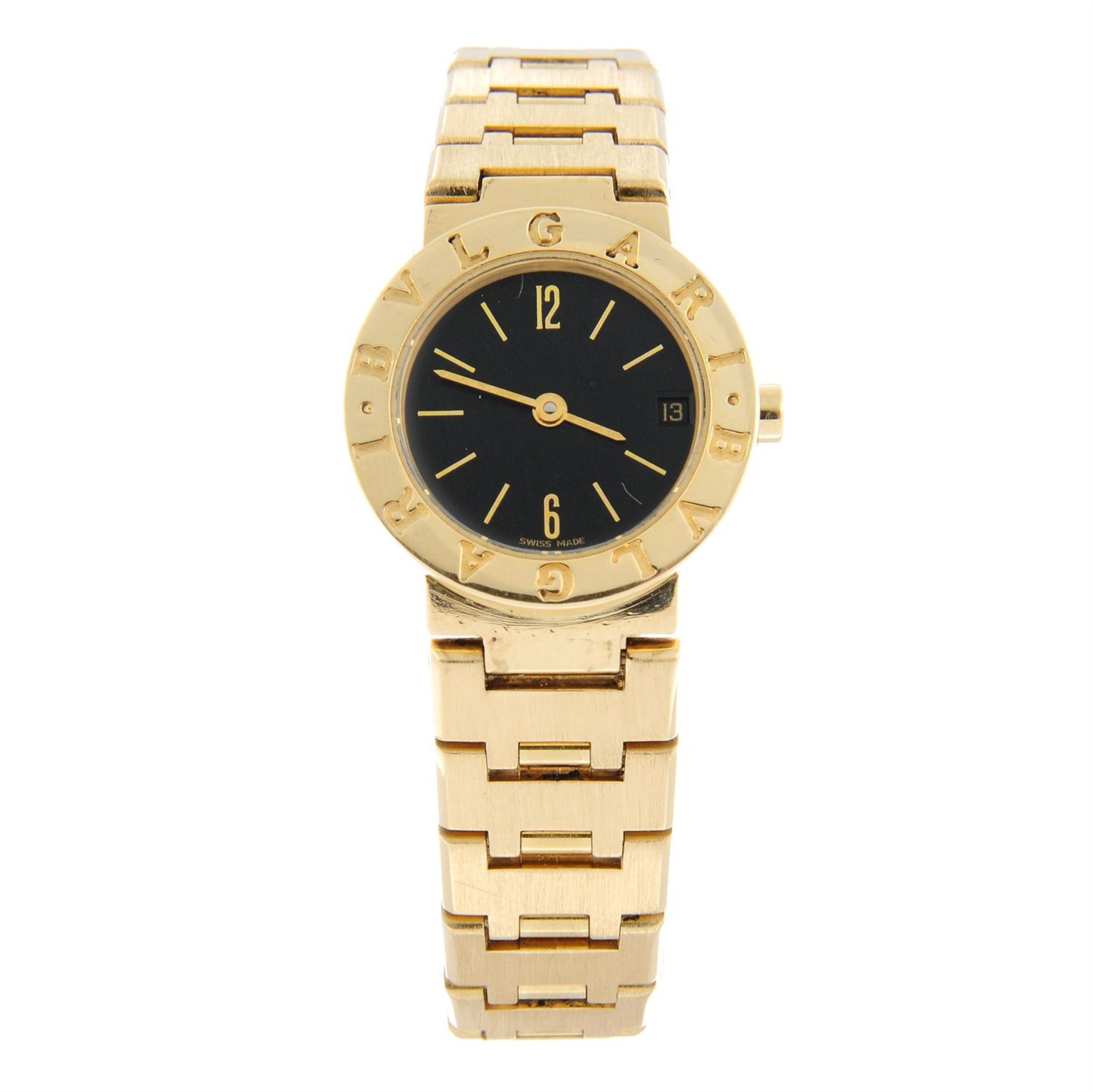 BULGARI - an 18ct yellow gold Bulgari bracelet watch, 23mm.