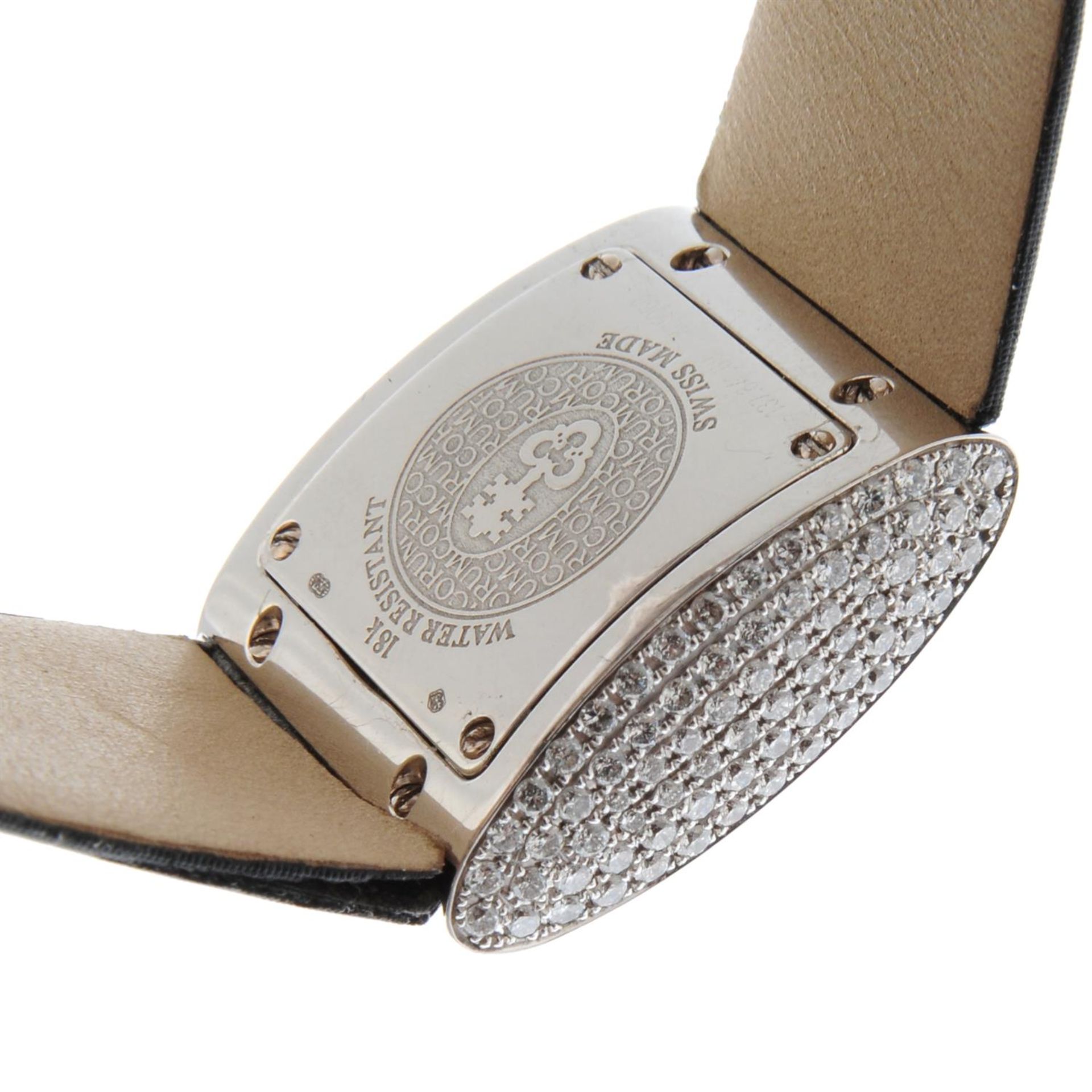 CORUM - a factory diamond set 18ct white gold Butterfly wrist watch, 23x20mm. - Image 2 of 5