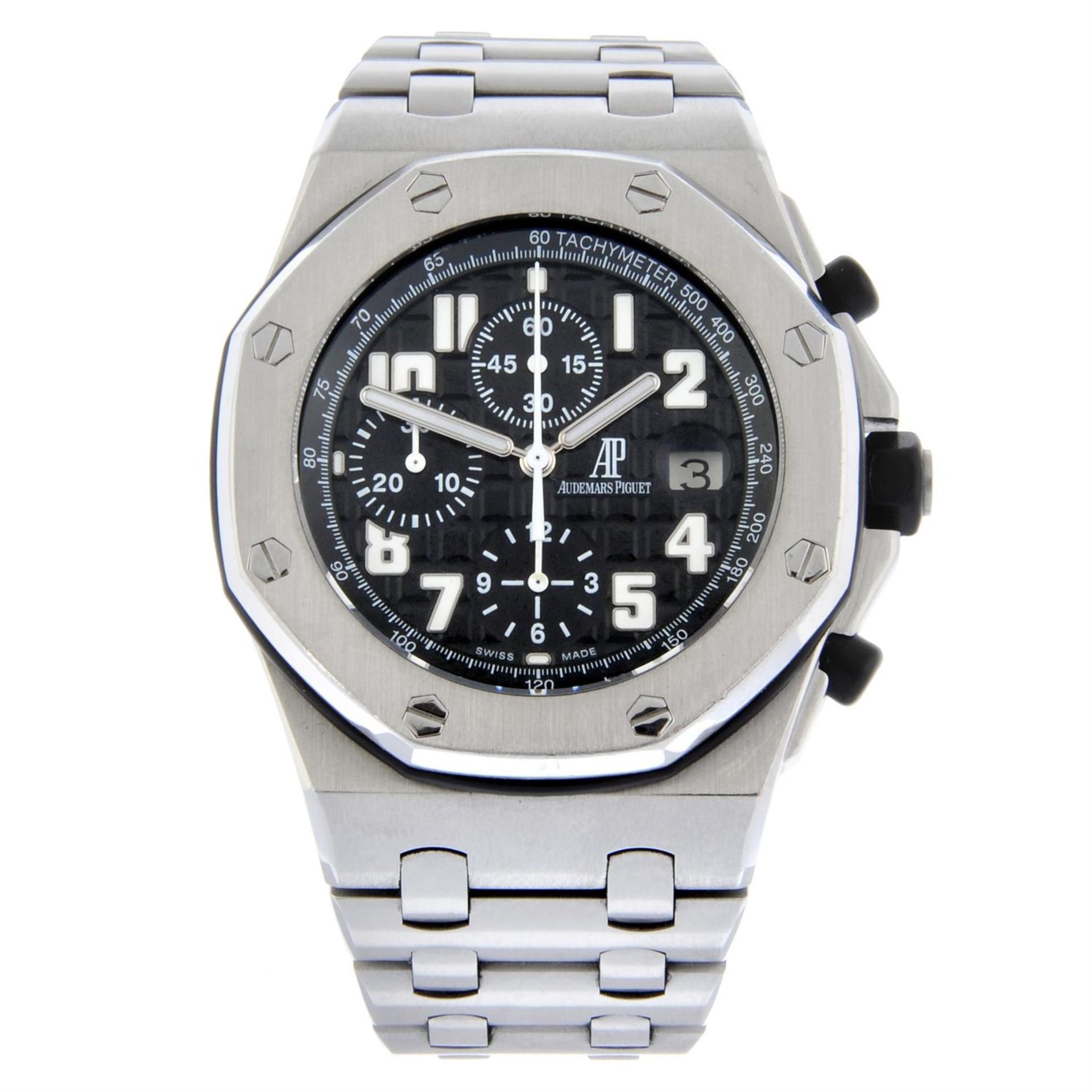 AUDEMARS PIGUET - stainless steel Royal Oak Offshore bracelet watch, 45mm.