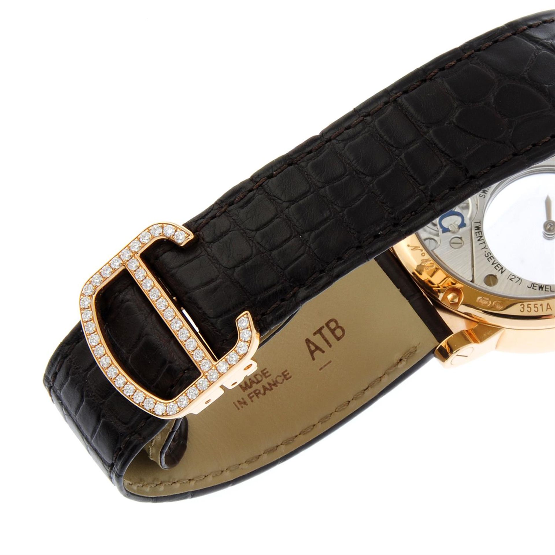 CARTIER - an 18ct rose gold Rotonde de Cartier Mystérieuse wrist watch, 42mm. - Image 2 of 7