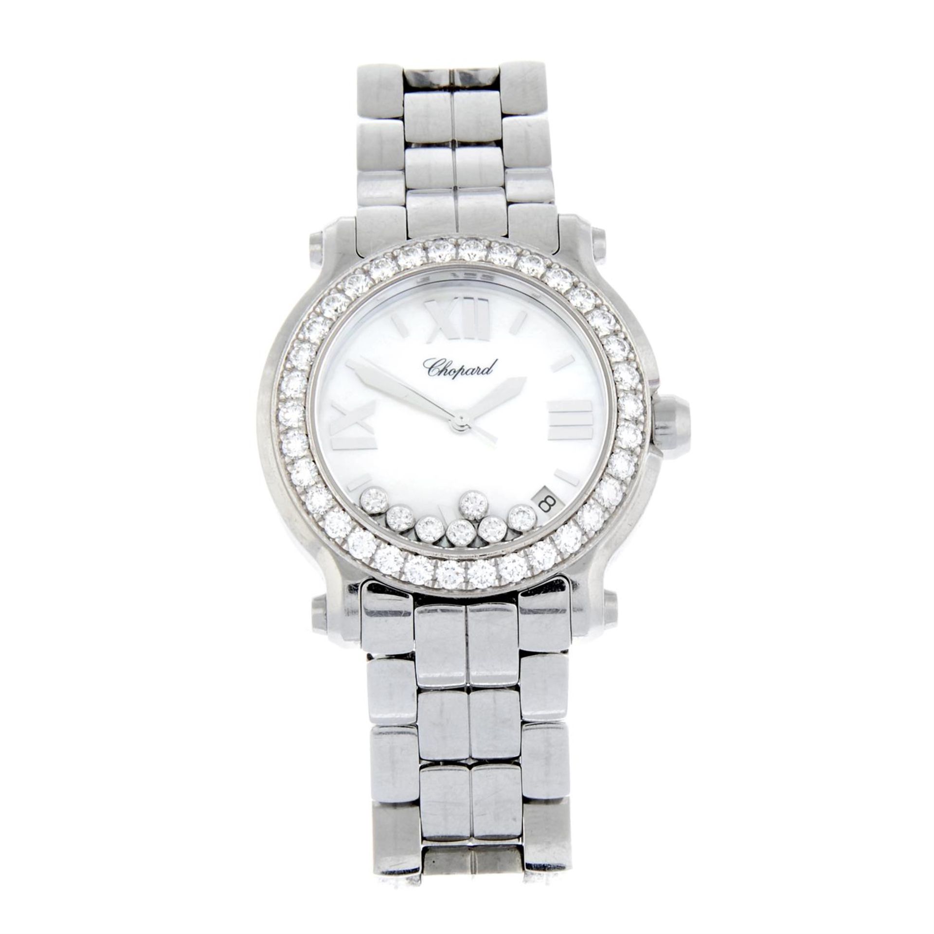 CHOPARD - a stainless steel Happy Sport bracelet watch, 36mm.