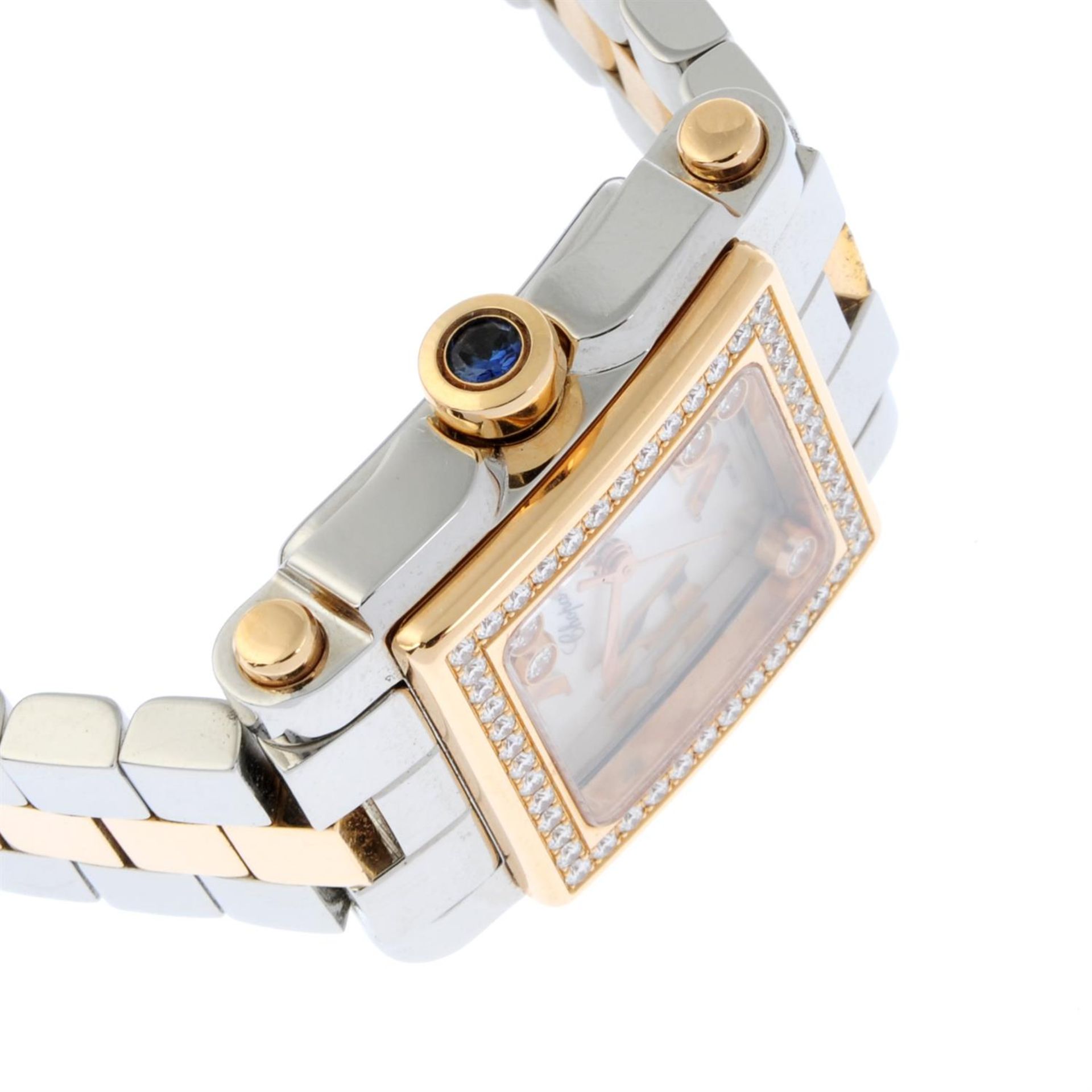 CHOPARD - a bi-metal Happy Sport bracelet watch, 22mm. - Image 3 of 6