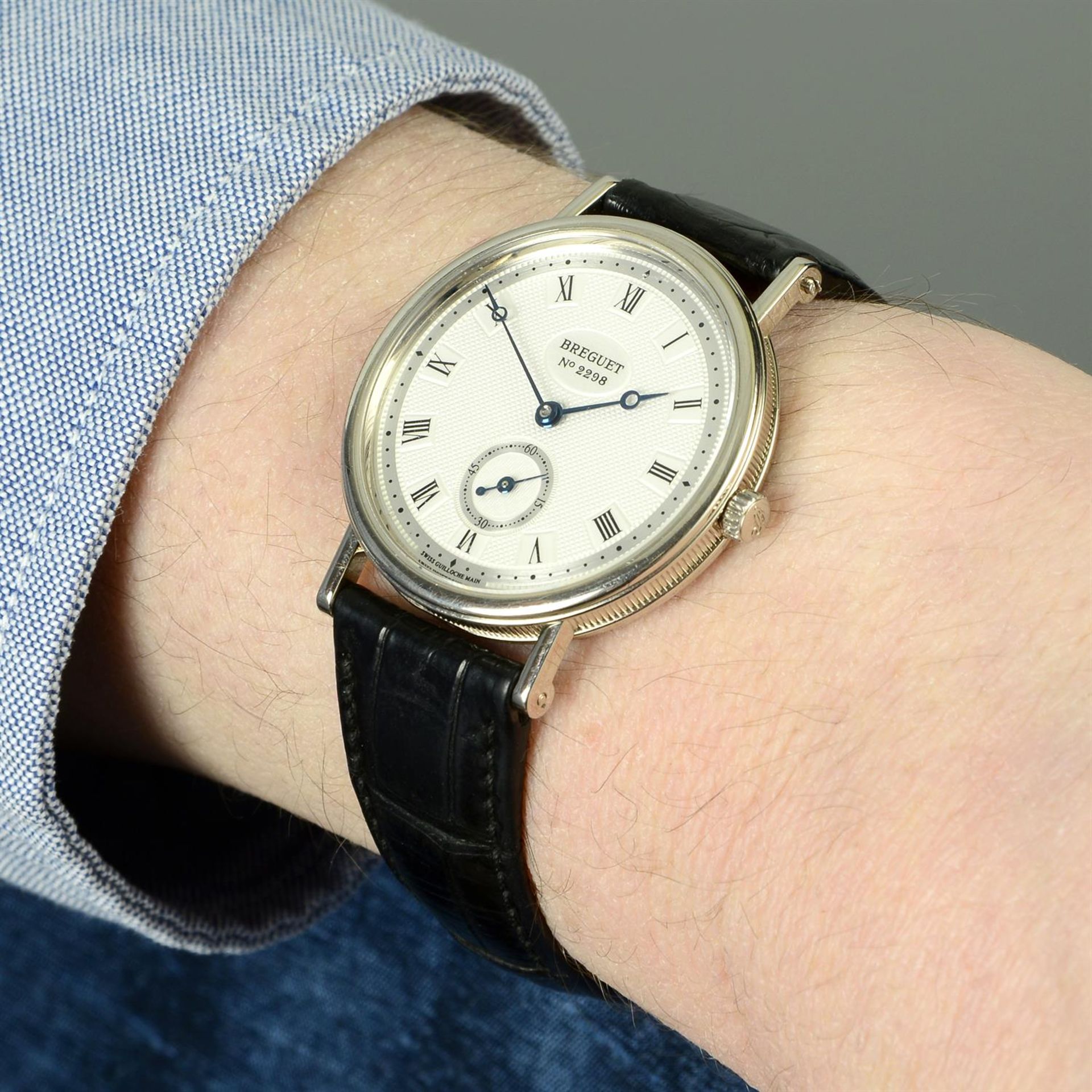 BREGUET - an 18ct white gold Classique 3910 wrist watch, 34mm. - Bild 5 aus 5
