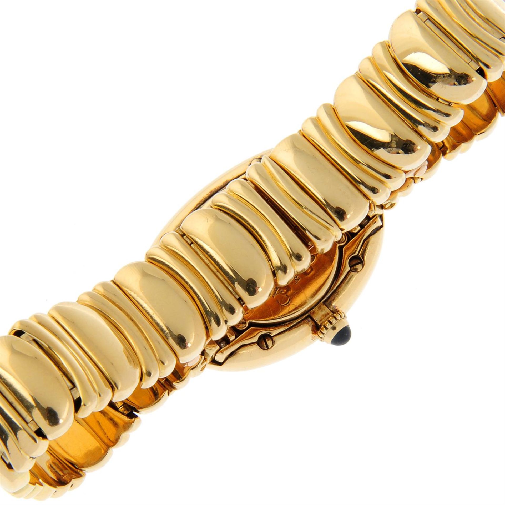 CARTIER - an 18ct yellow gold Baignoire bracelet watch, 22mmx30mm. - Bild 2 aus 6