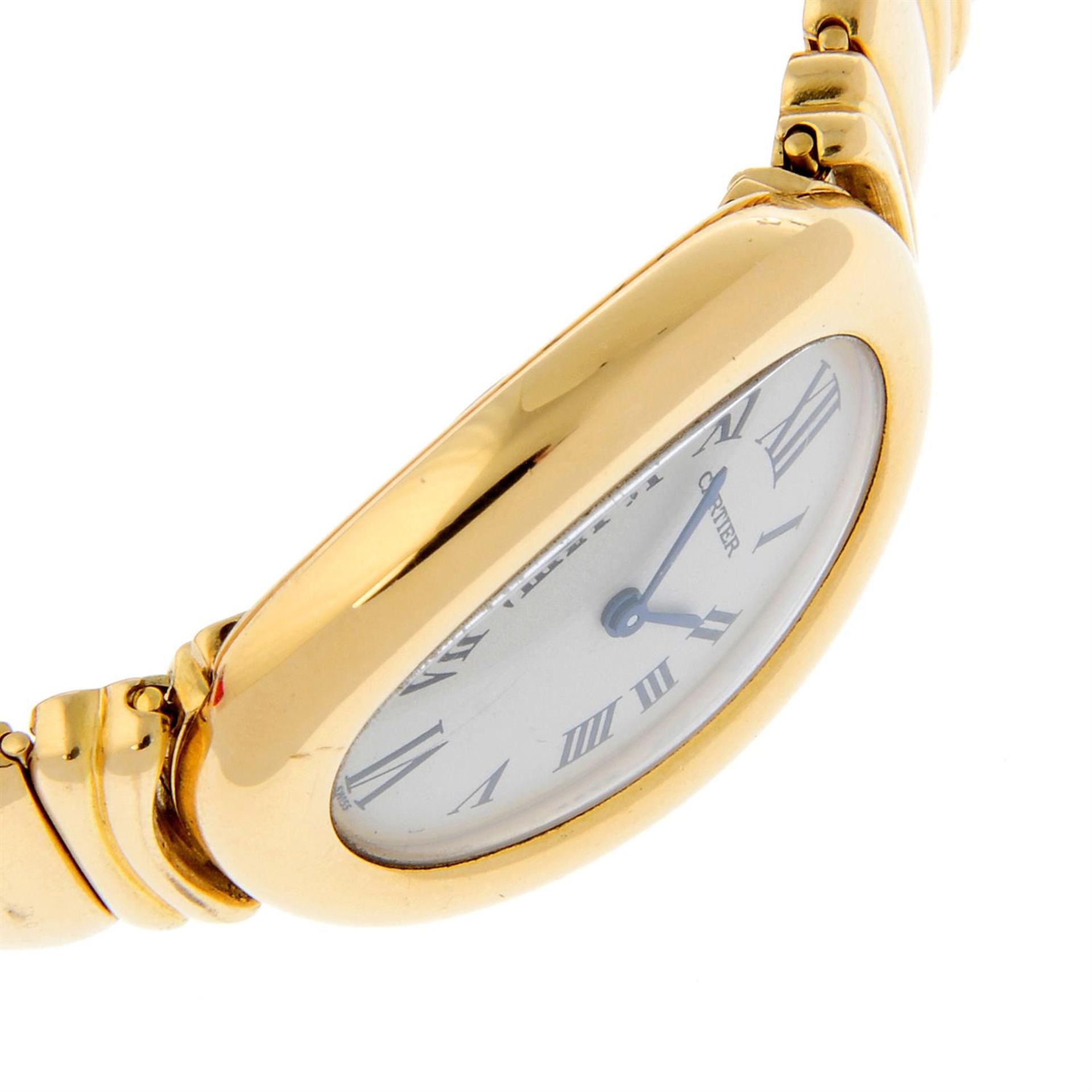 CARTIER - an 18ct yellow gold Baignoire bracelet watch, 22mmx30mm. - Image 4 of 6