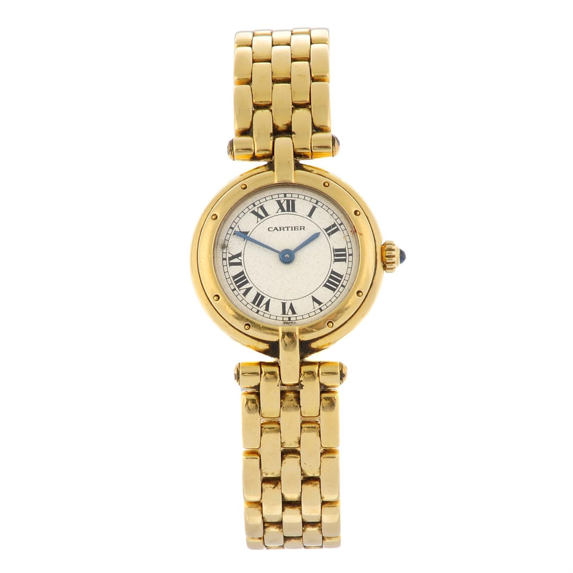 CARTIER - an 18ct yellow gold Panthere Vendome bracelet watch, 23.5mm.